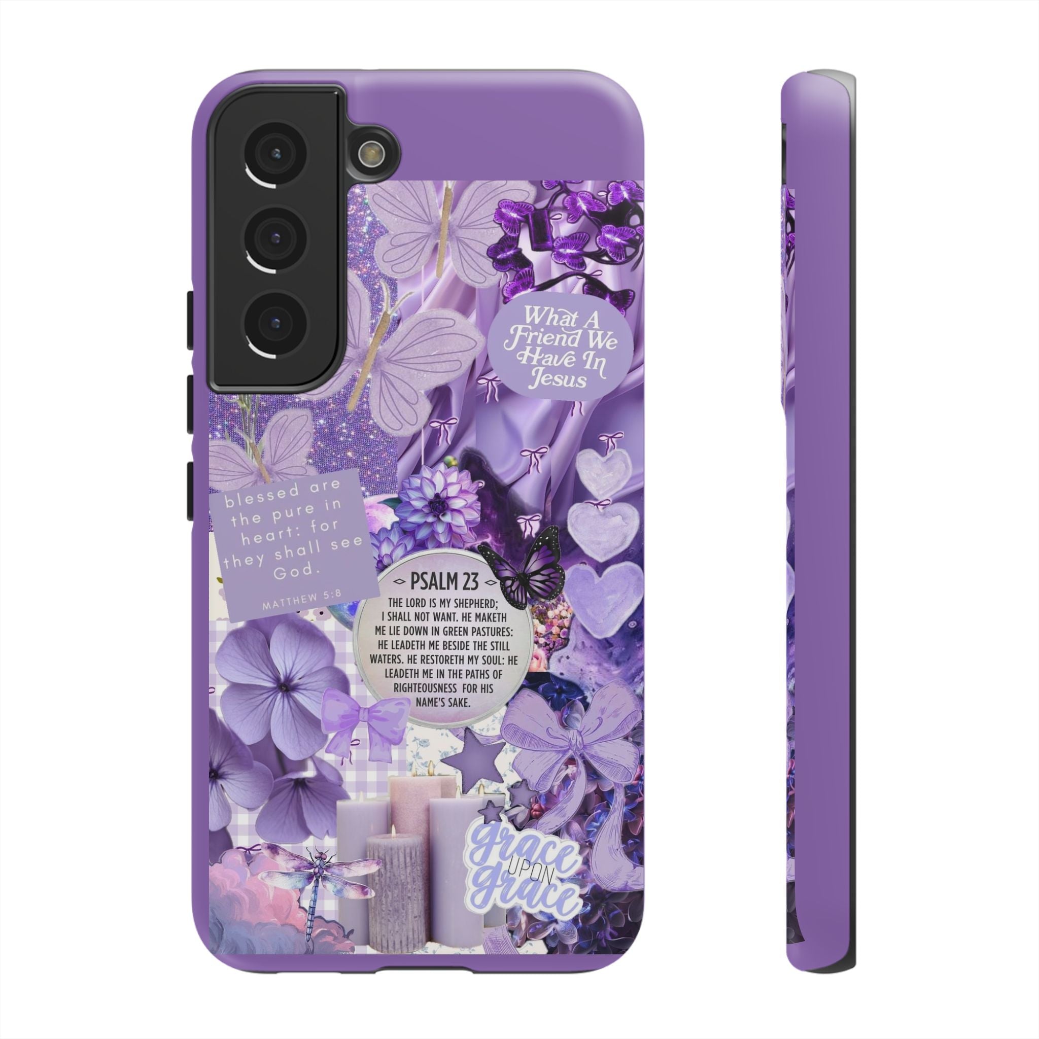 Bible Verse phone case - His Love Never Fails Psalm Phone Case — Floral Christian Scripture iPhone Cover