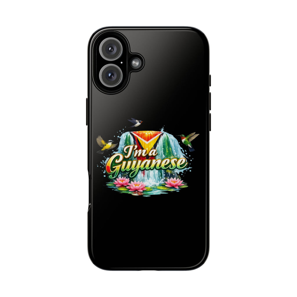 I'm a Guyanese Tough Phone Case — Tropical Waterfall Design, Guyana Pride Gift