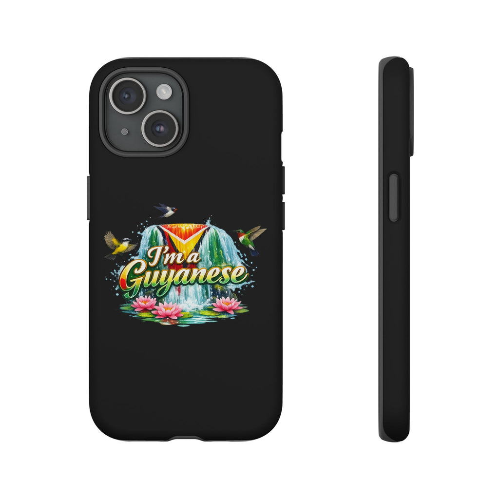 I'm a Guyanese Tough Phone Case — Tropical Waterfall Design, Guyana Pride Gift