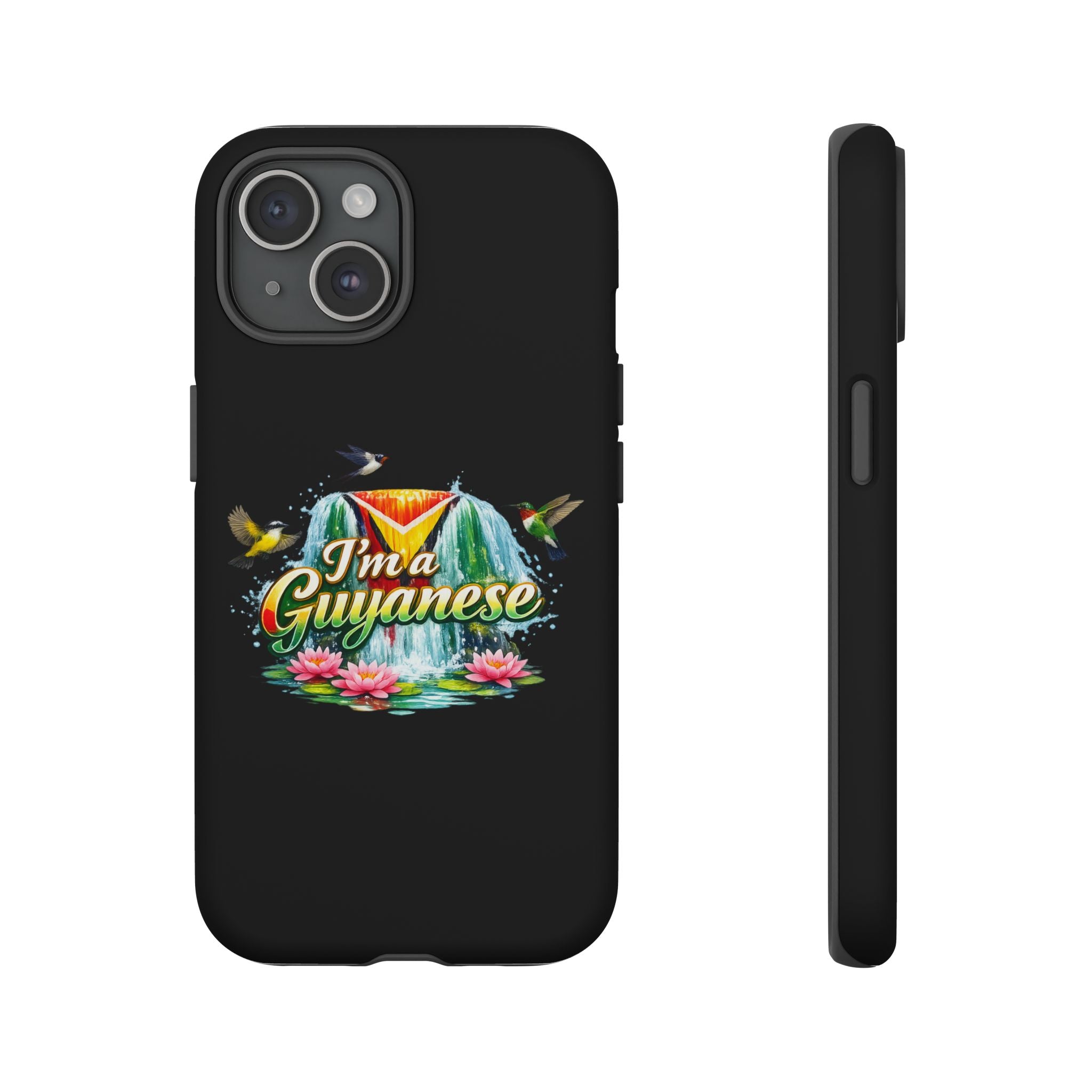 I'm a Guyanese Tough Phone Case — Tropical Waterfall Design, Guyana Pride Gift