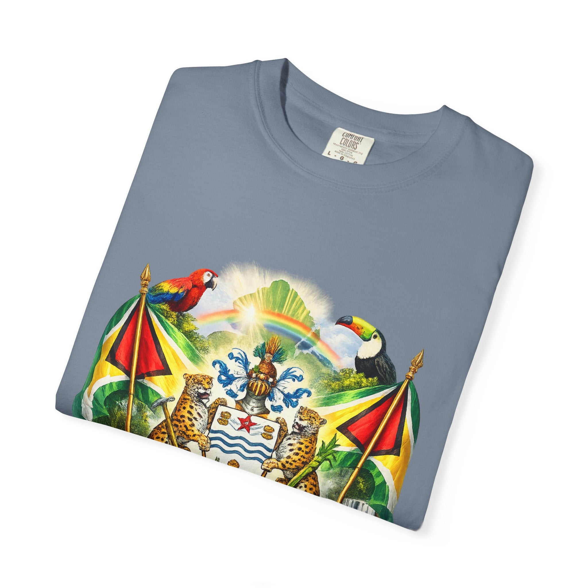 Guyana Coat of Arms T-Shirt  Men’s / Unisex T- Shirts — Guyanese National Emblem Tee