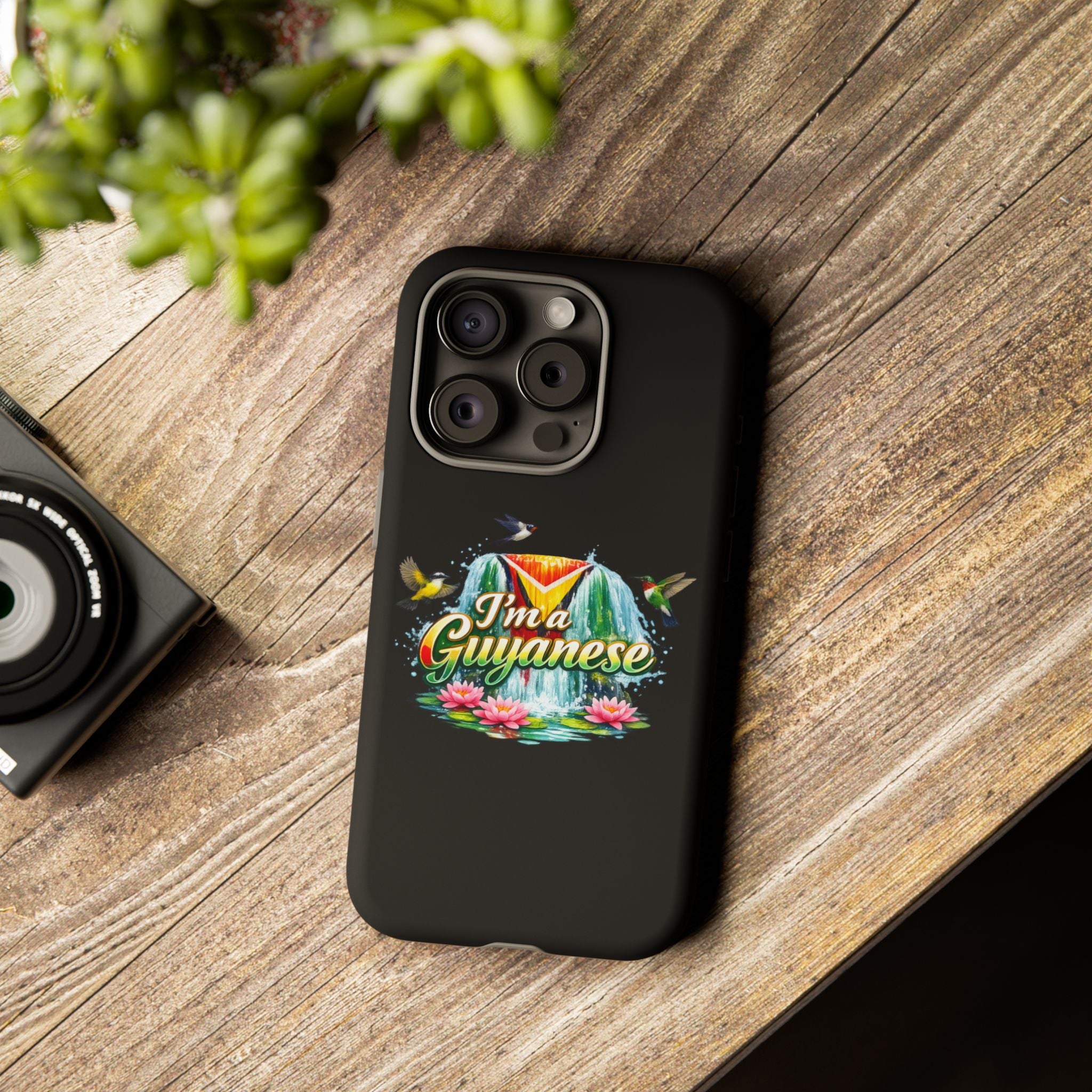 I'm a Guyanese Tough Phone Case — Tropical Waterfall Design, Guyana Pride Gift