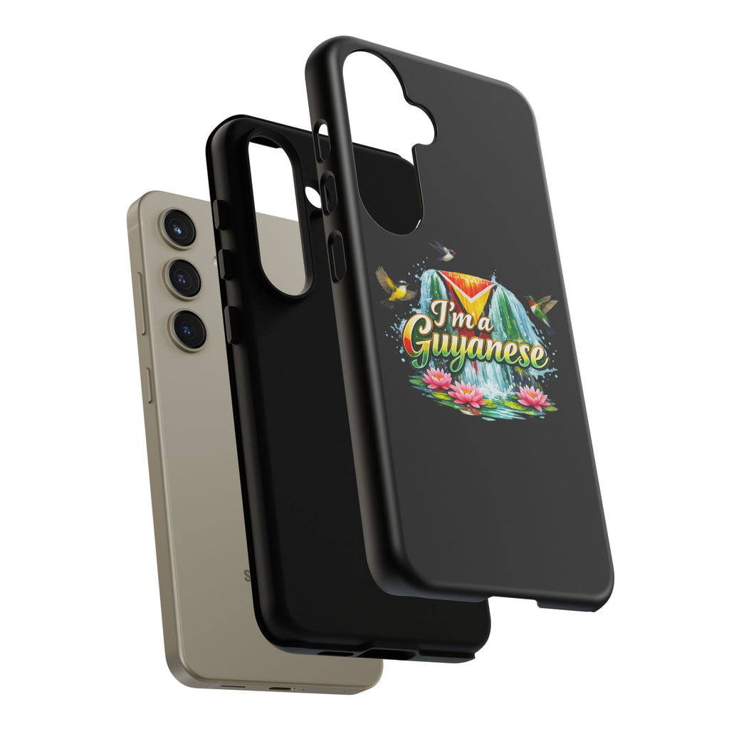 I'm a Guyanese Tough Phone Case — Tropical Waterfall Design, Guyana Pride Gift