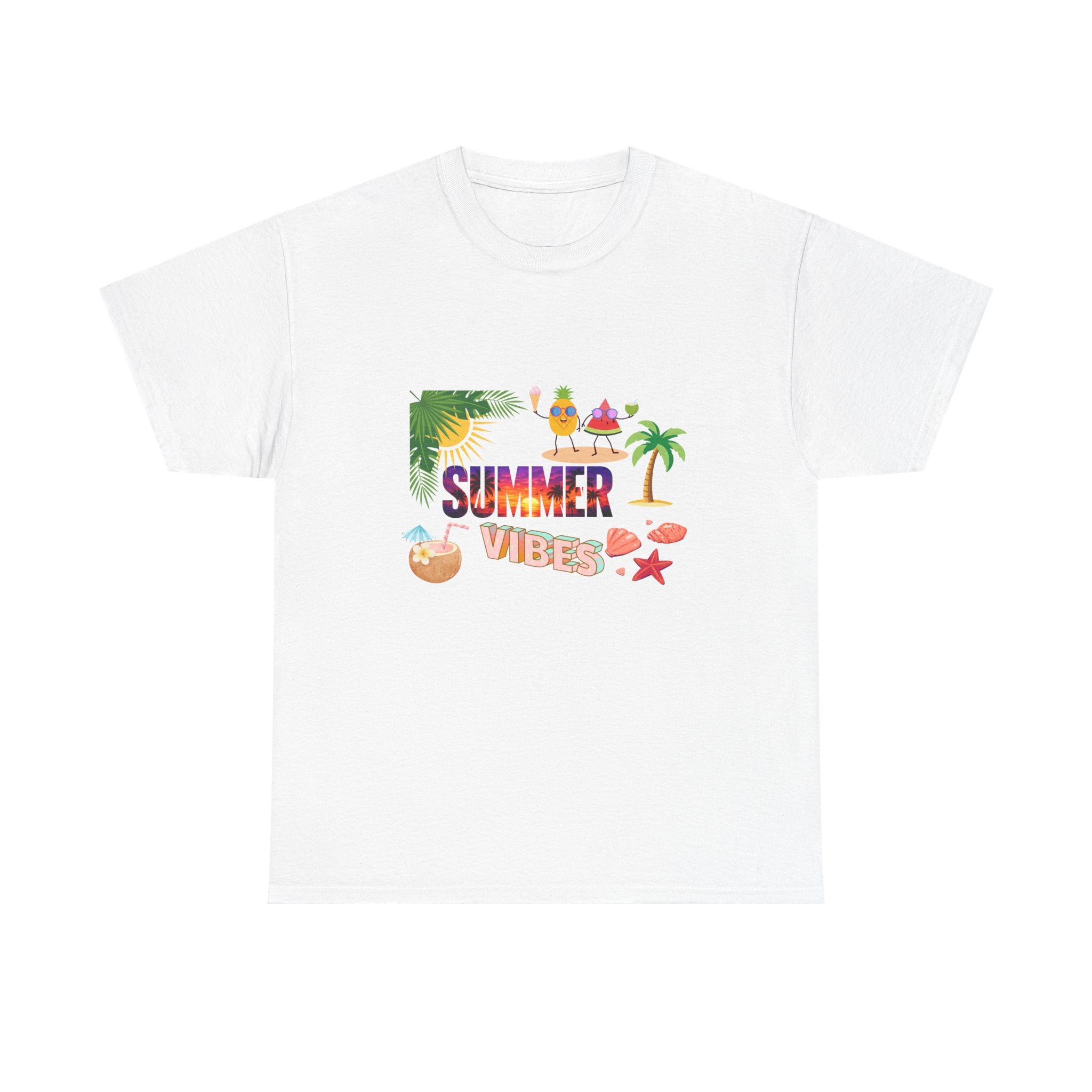 Summer Vibes T-Shirt — Tropical Beach Graphic Tee