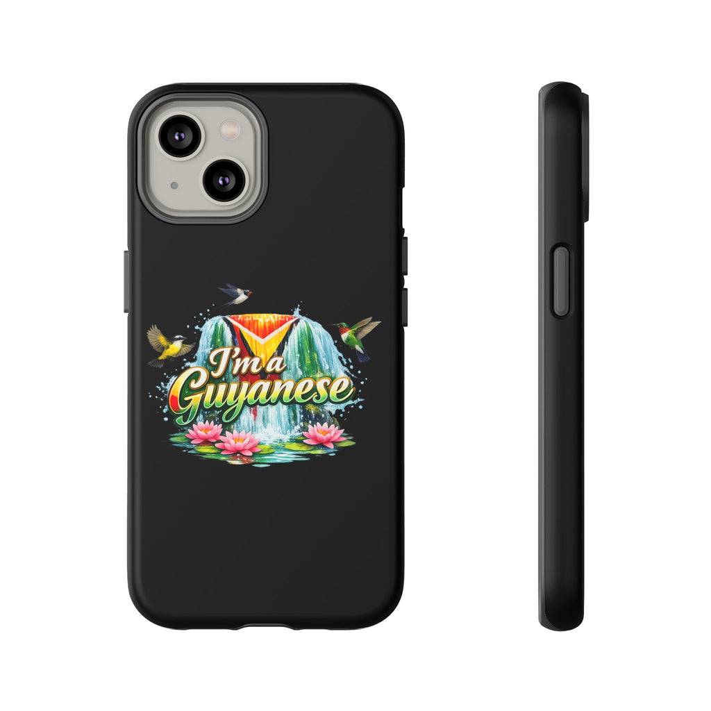 I'm a Guyanese Tough Phone Case — Tropical Waterfall Design, Guyana Pride Gift