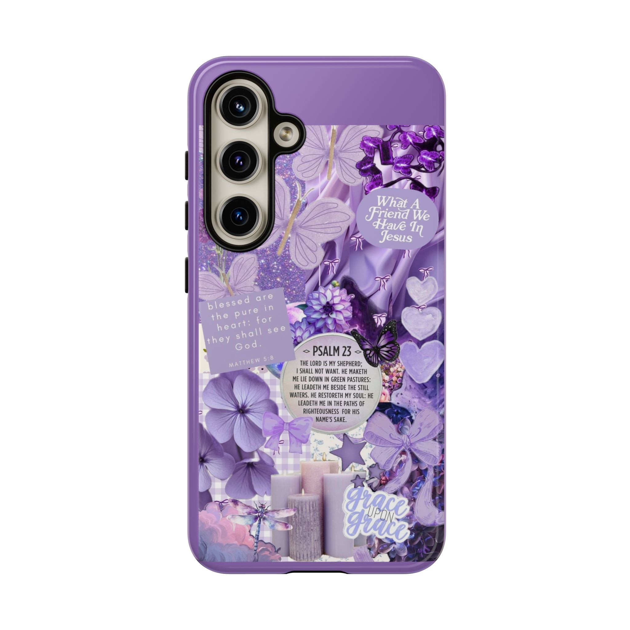 Bible Verse phone case - His Love Never Fails Psalm Phone Case — Floral Christian Scripture iPhone Cover