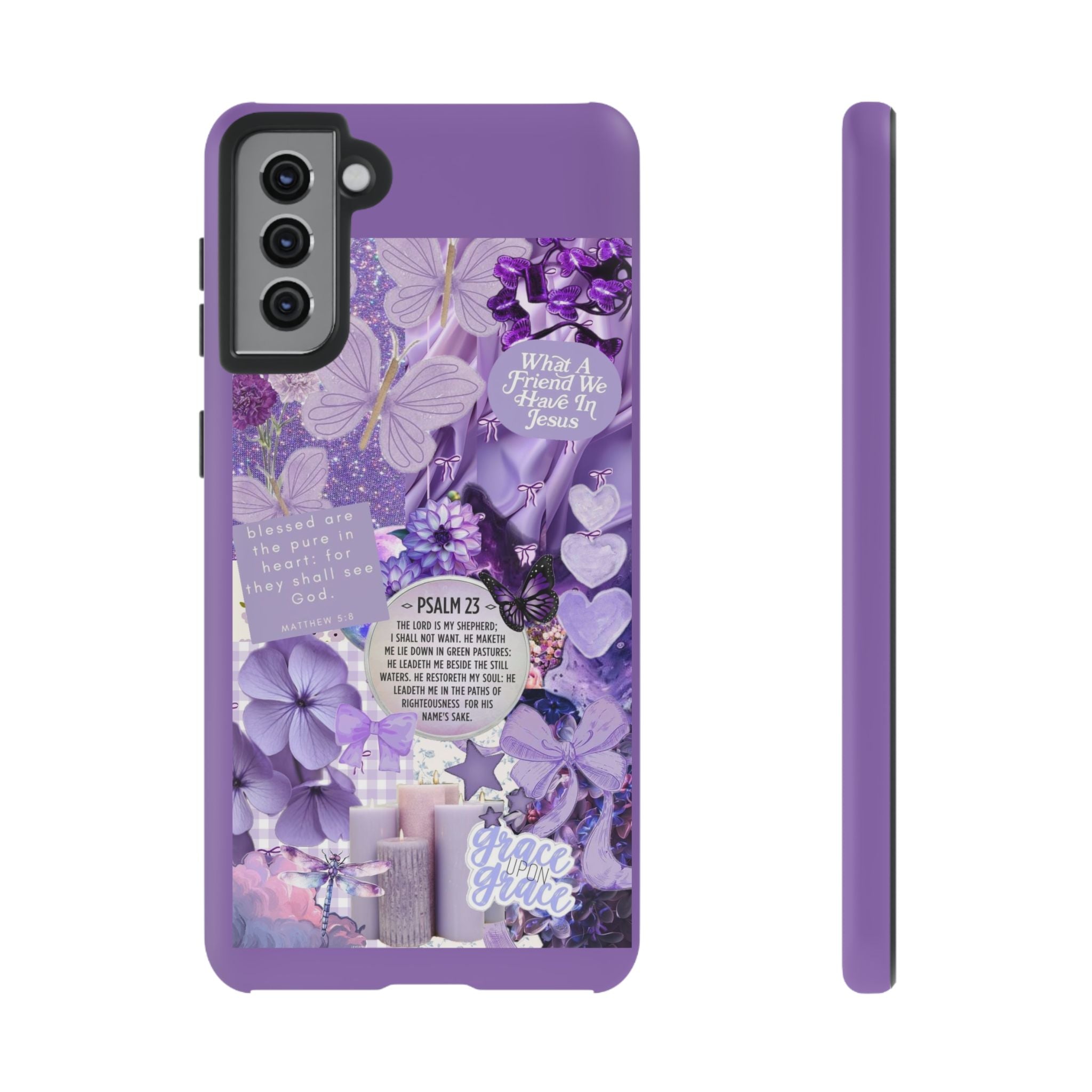 Bible Verse phone case - His Love Never Fails Psalm Phone Case — Floral Christian Scripture iPhone Cover