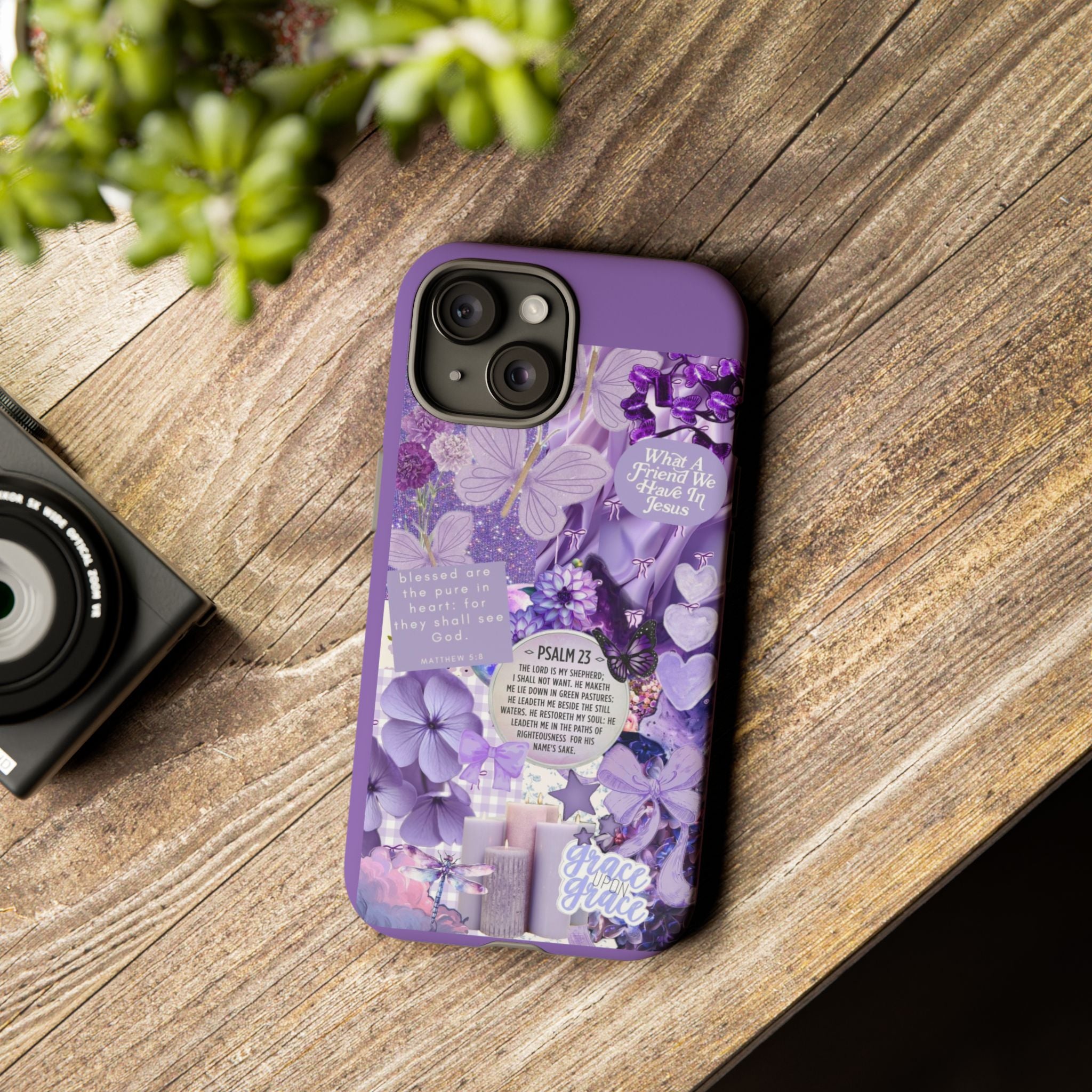 Bible Verse phone case - His Love Never Fails Psalm Phone Case — Floral Christian Scripture iPhone Cover