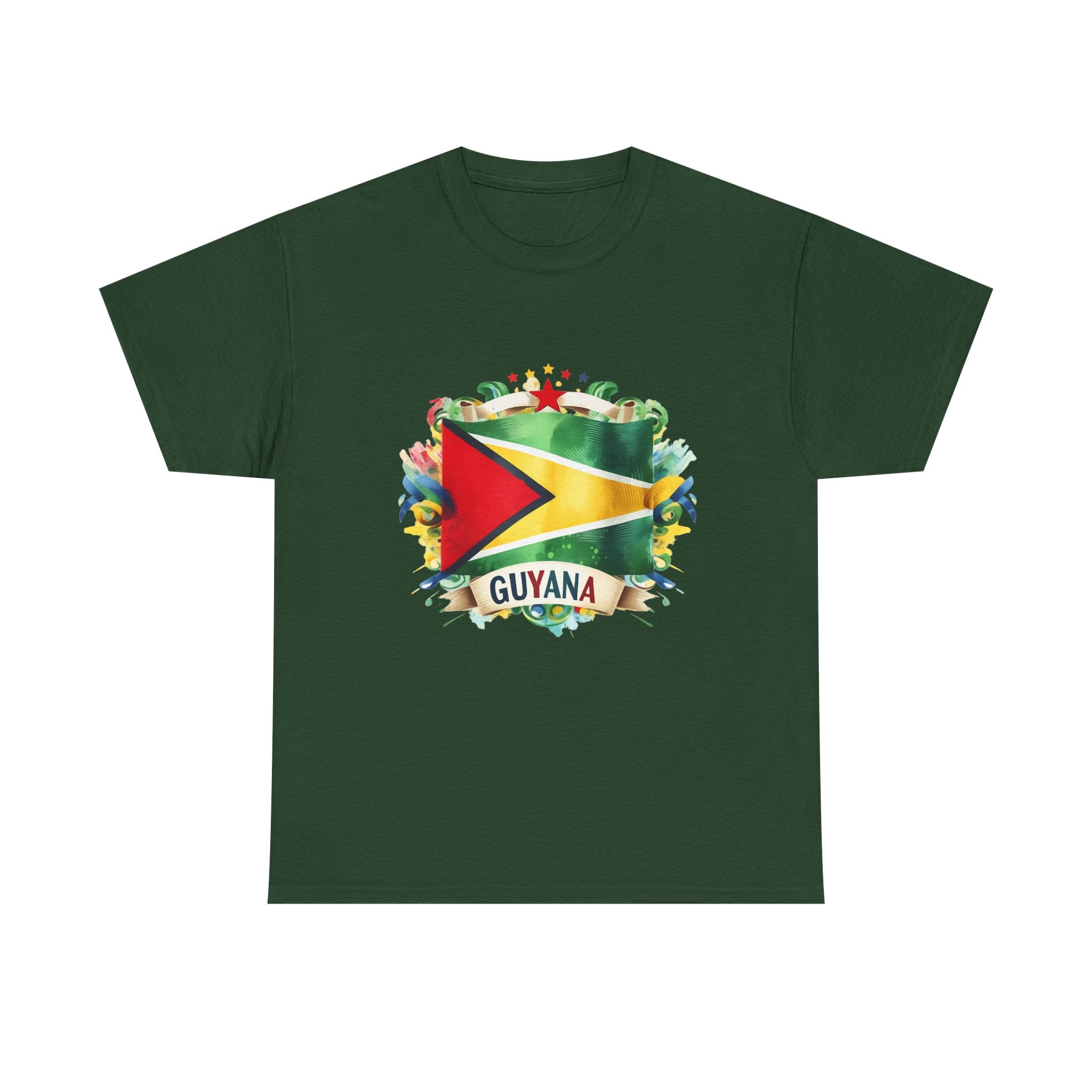 Guyana Day t-shirts  - GuyanaFlag T-Shirt - Vibrant Guyanese Pride Tee