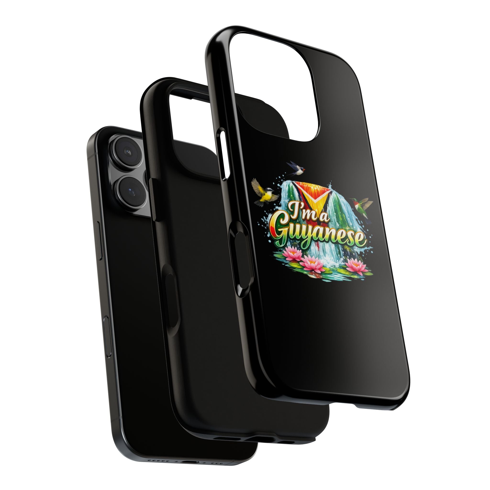 I'm a Guyanese Tough Phone Case — Tropical Waterfall Design, Guyana Pride Gift