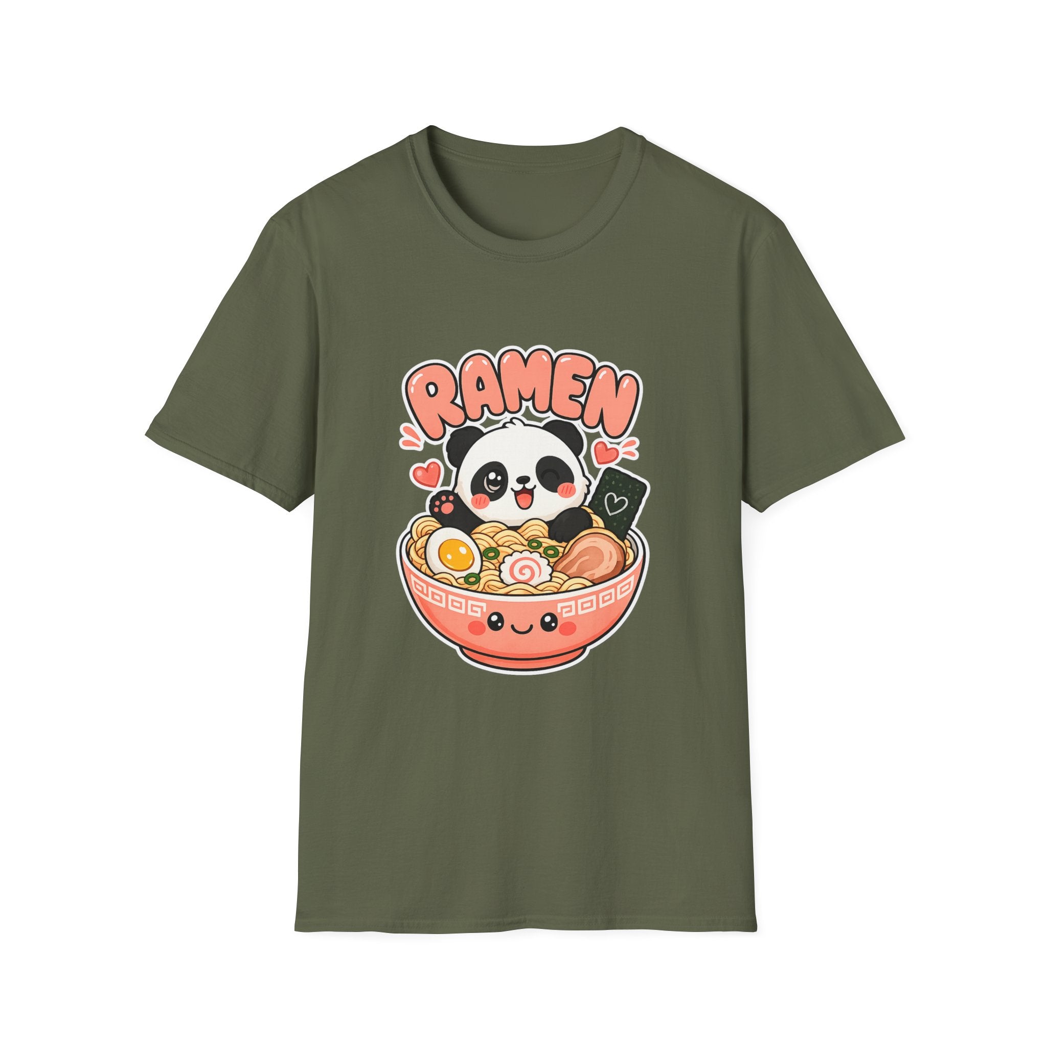 Cute Panda Ramen T-Shirt — Kawaii Ramen Bowl Graphic Tee