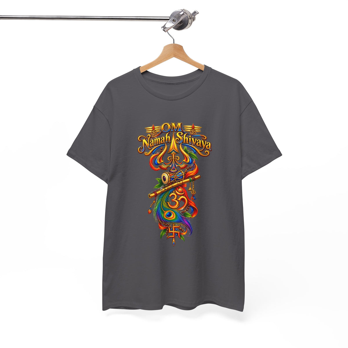 Shiva Trident Om Tee — Colorful Hindu Spiritual Yoga T-Shirt