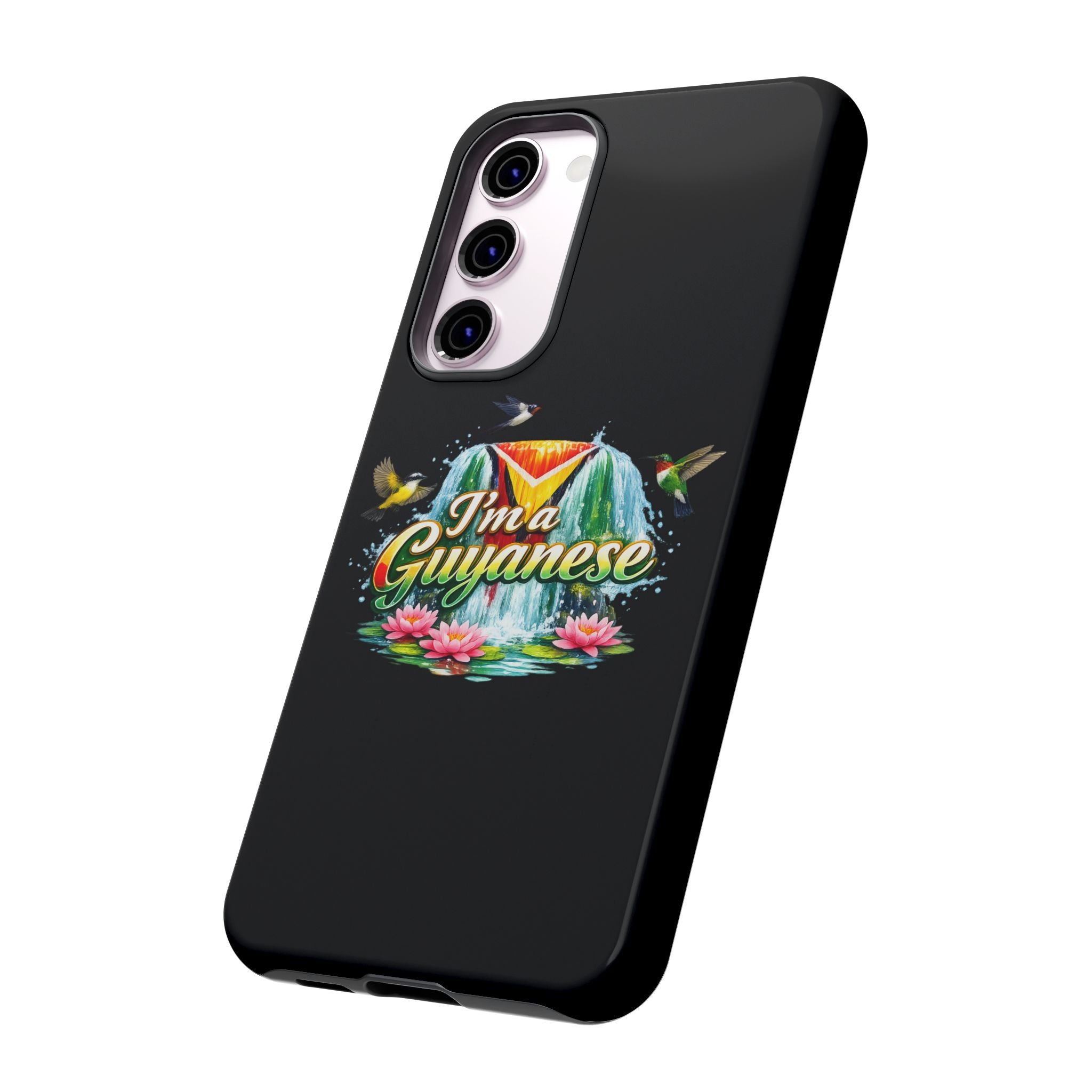 I'm a Guyanese Tough Phone Case — Tropical Waterfall Design, Guyana Pride Gift