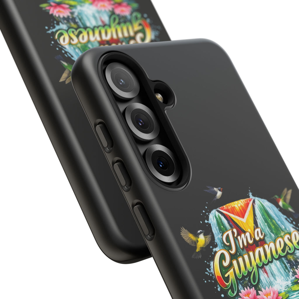 I'm a Guyanese Tough Phone Case — Tropical Waterfall Design, Guyana Pride Gift