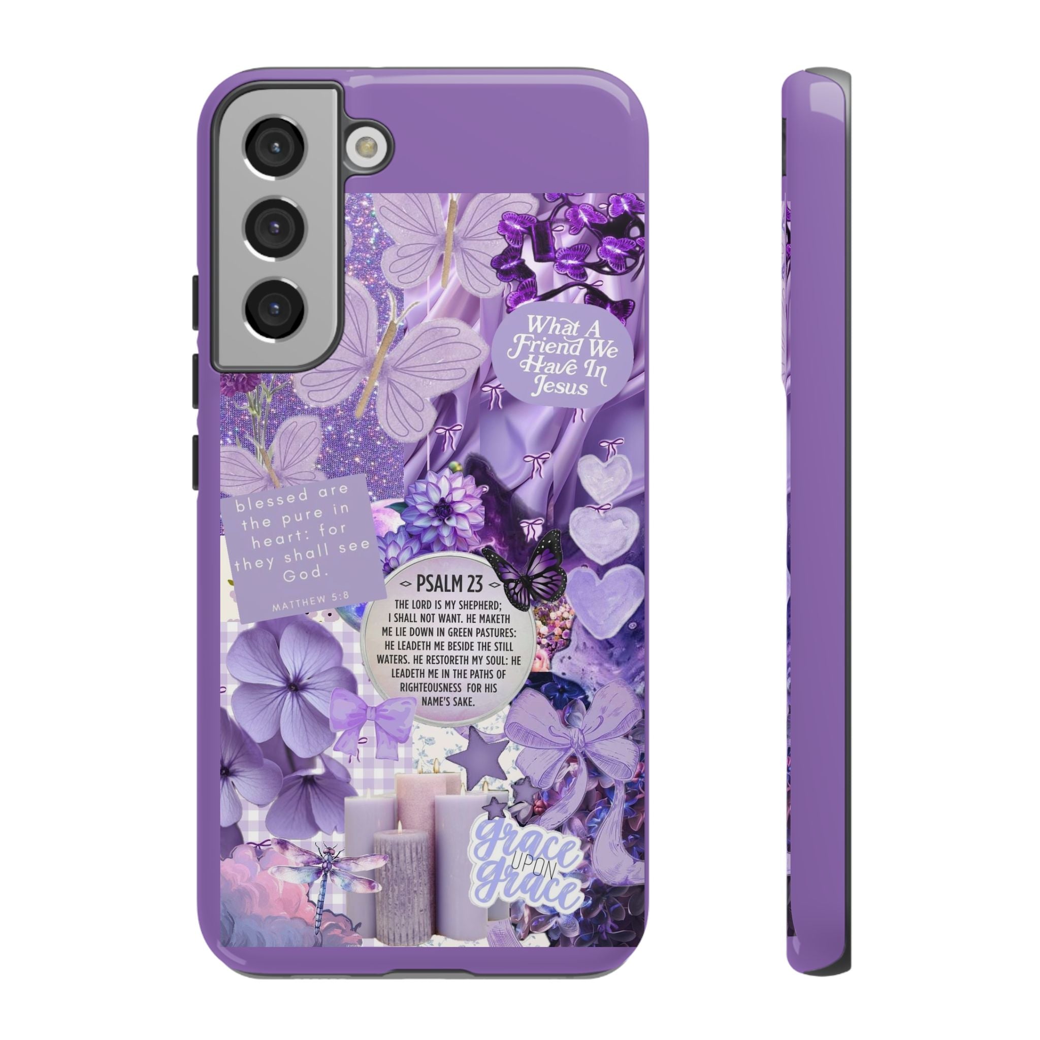 Bible Verse phone case - His Love Never Fails Psalm Phone Case — Floral Christian Scripture iPhone Cover