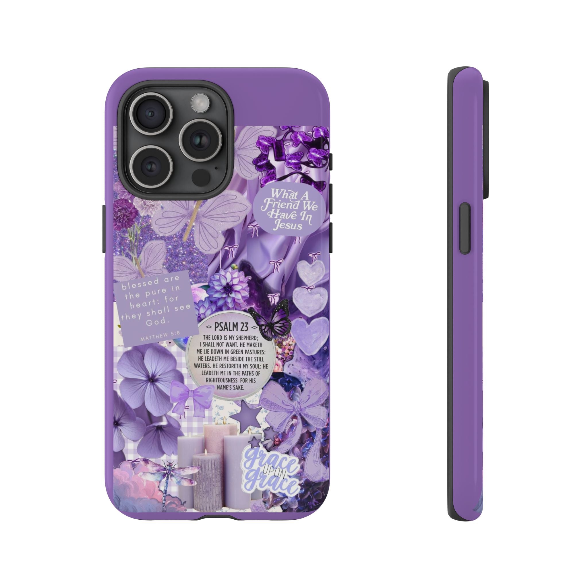Bible Verse phone case - His Love Never Fails Psalm Phone Case — Floral Christian Scripture iPhone Cover