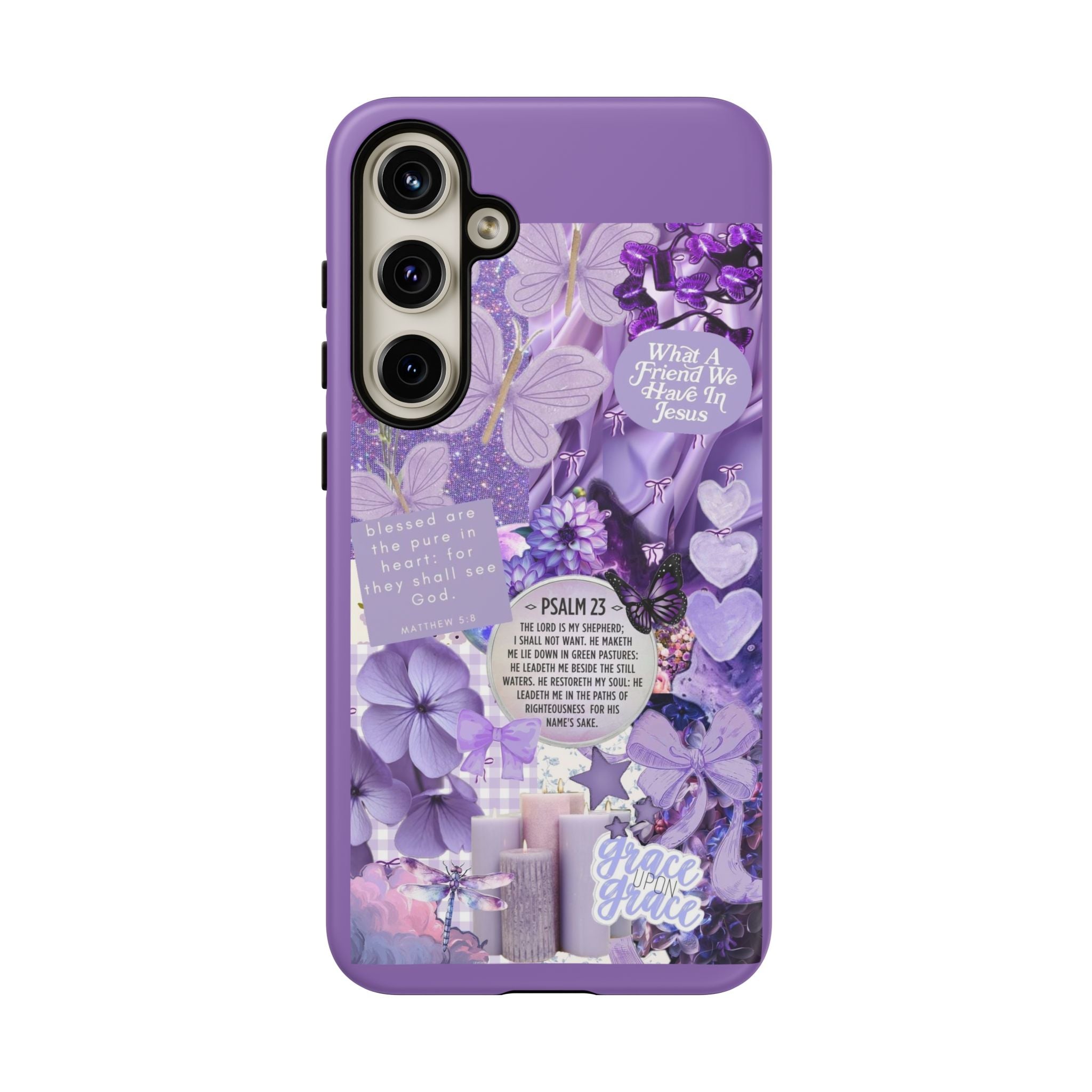 Bible Verse phone case - His Love Never Fails Psalm Phone Case — Floral Christian Scripture iPhone Cover
