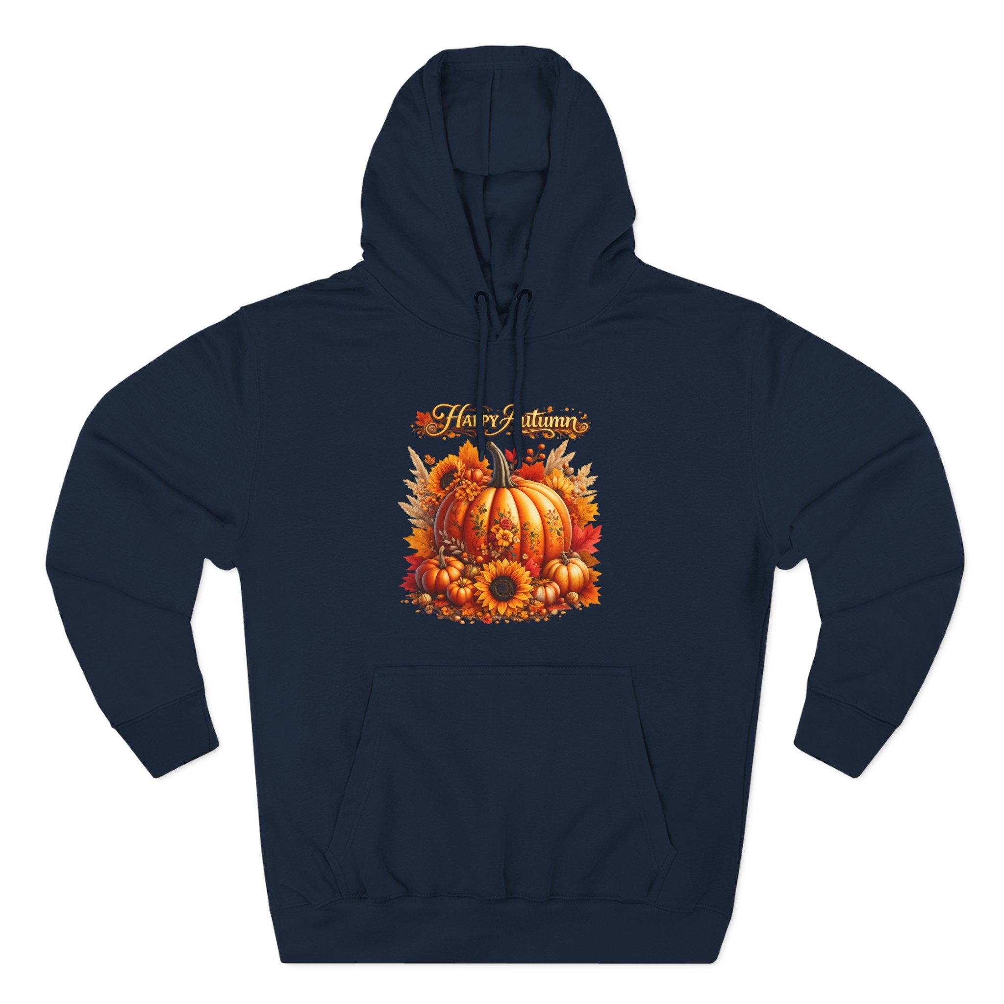 Autumn  - Fall Pumpkin Hoodie - Harvest Sunflower Fall Sweatshirt