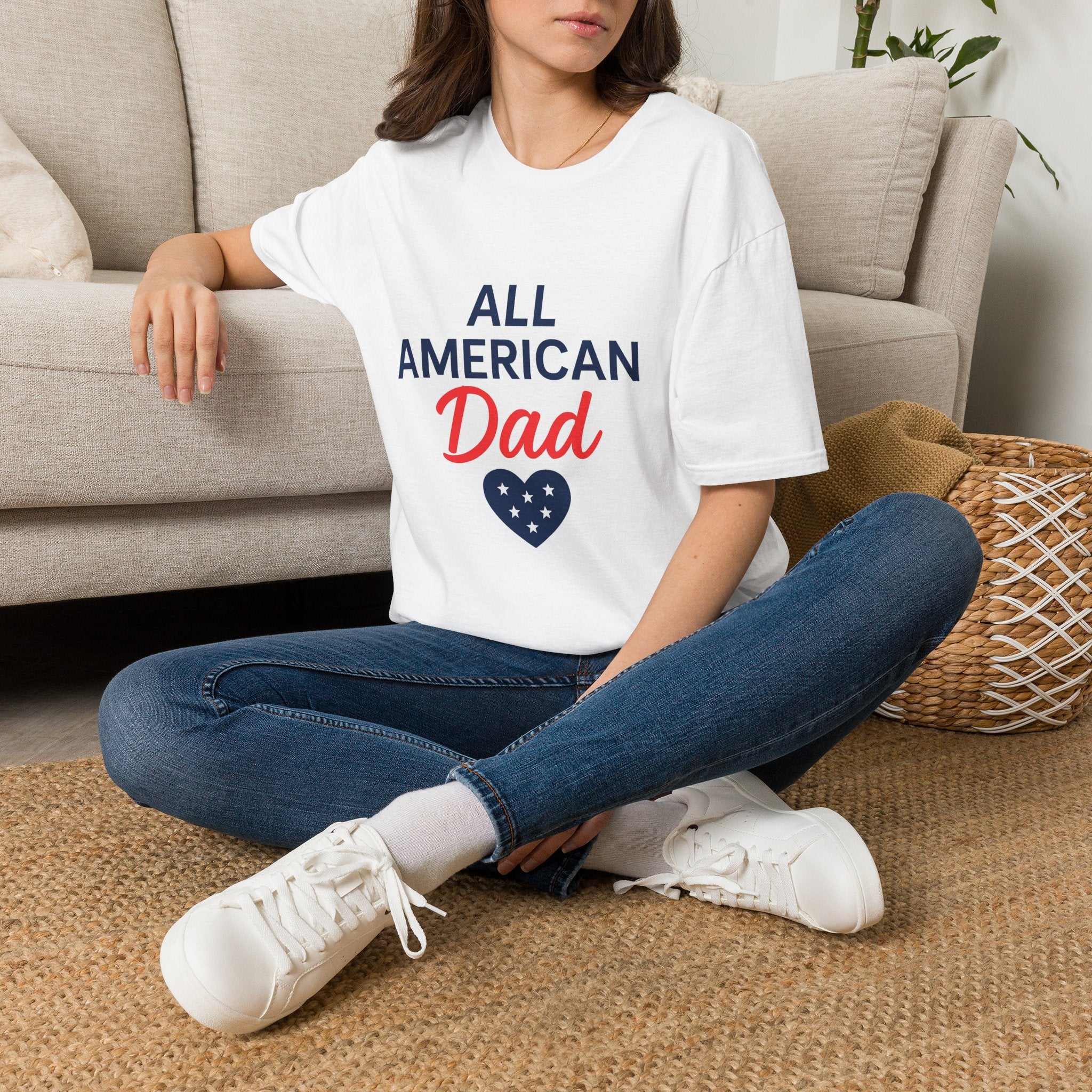 All American Dad T-Shirt — Patriotic Father's Day Tee