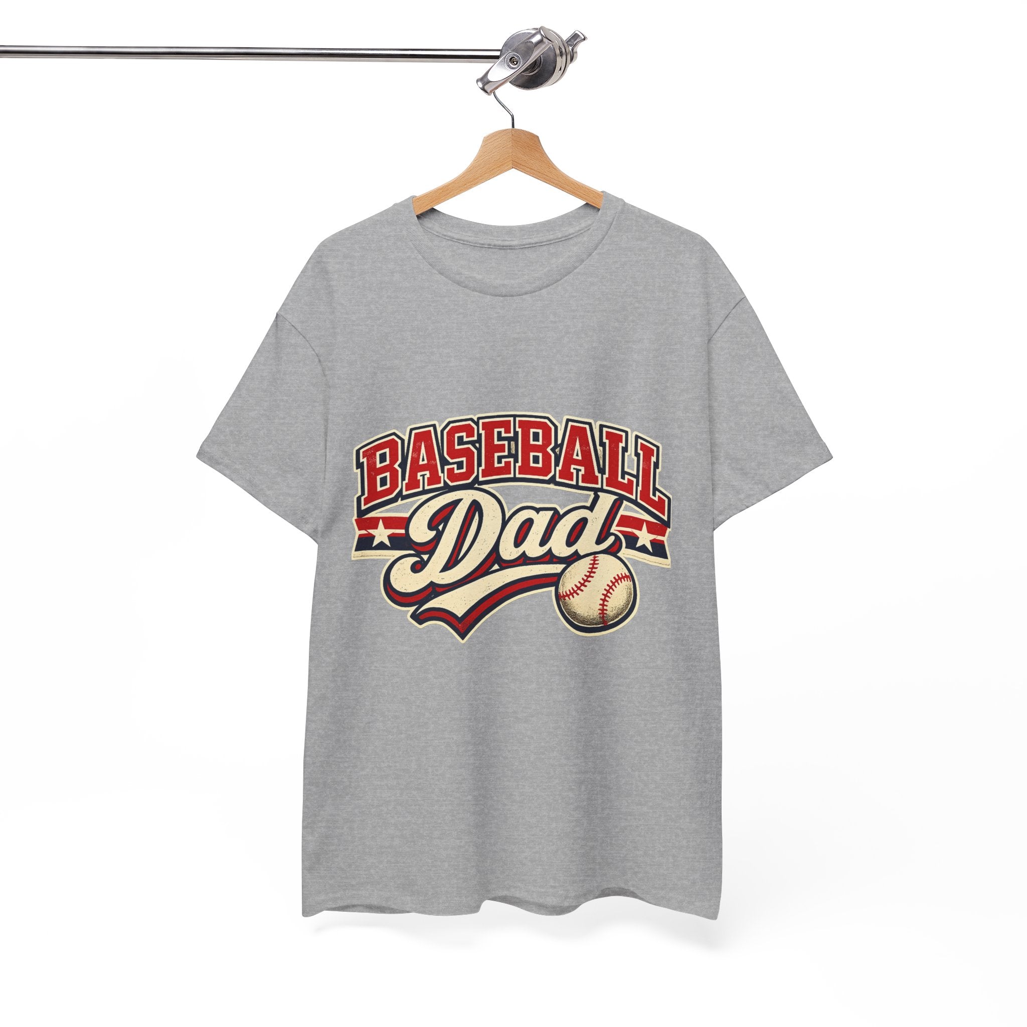 Baseball Dad T-Shirt — Vintage Baseball Dad Tee for Fathers, Father’s Day Gift