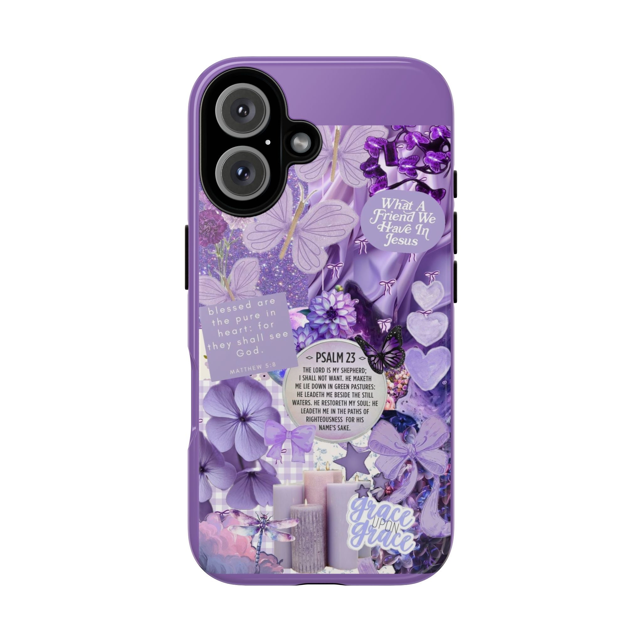 Bible Verse phone case - His Love Never Fails Psalm Phone Case — Floral Christian Scripture iPhone Cover