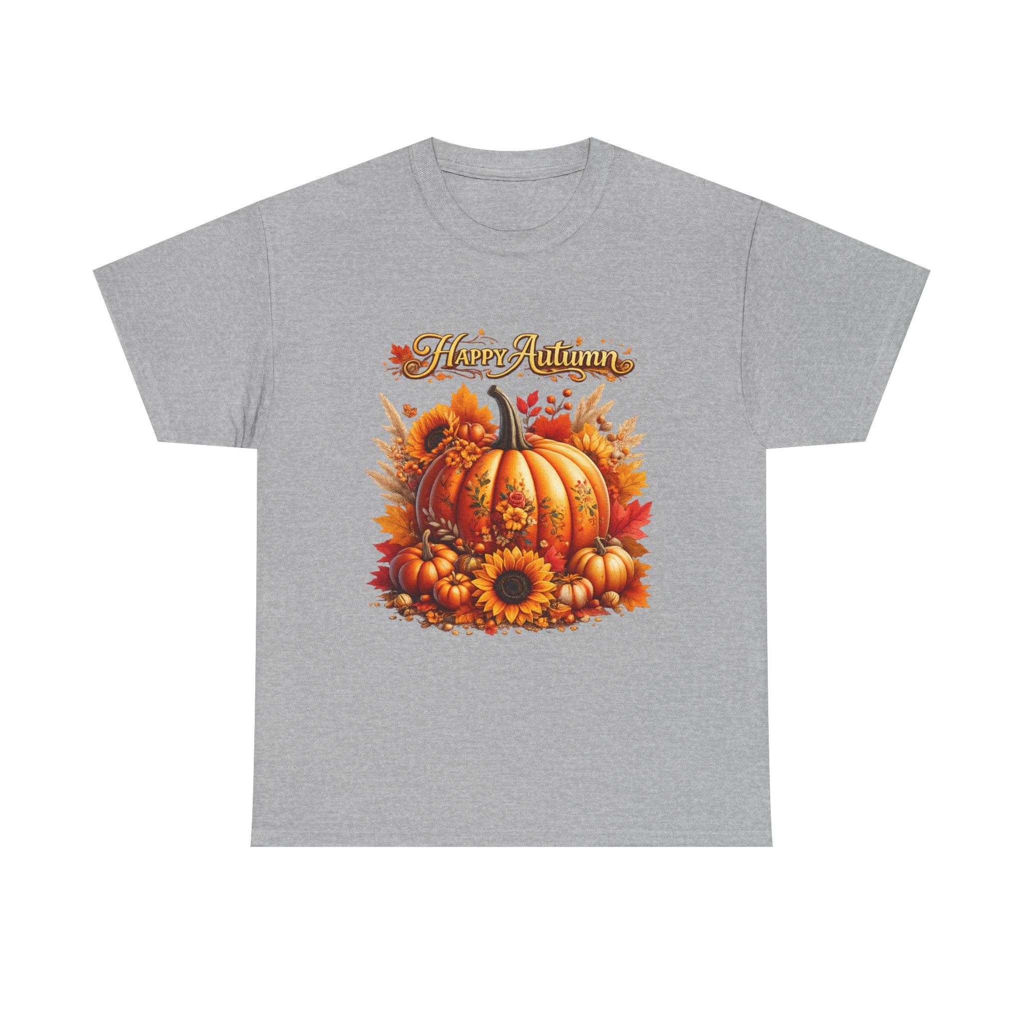 Autumn Pumpkin Tee – "Happy Autumn" Fall Harvest T-Shirt