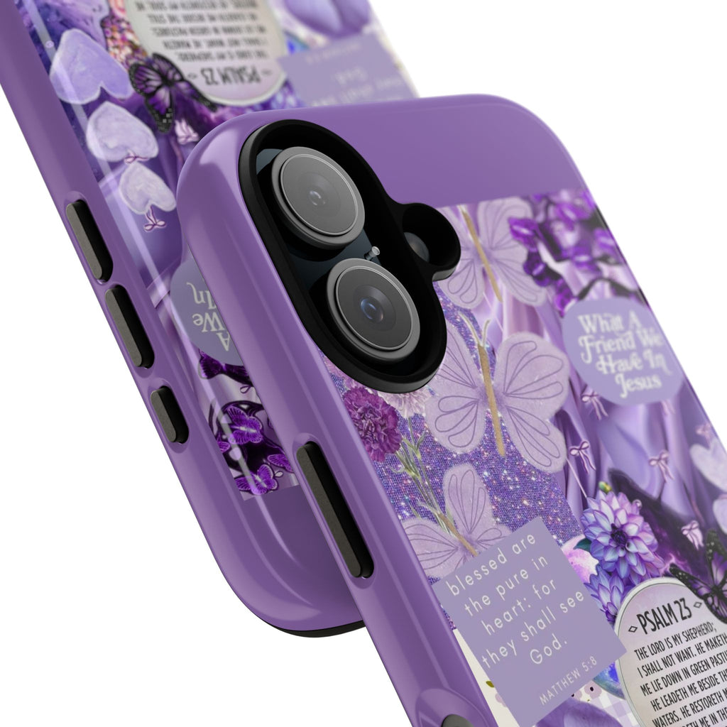 Bible Verse phone case - His Love Never Fails Psalm Phone Case — Floral Christian Scripture iPhone Cover