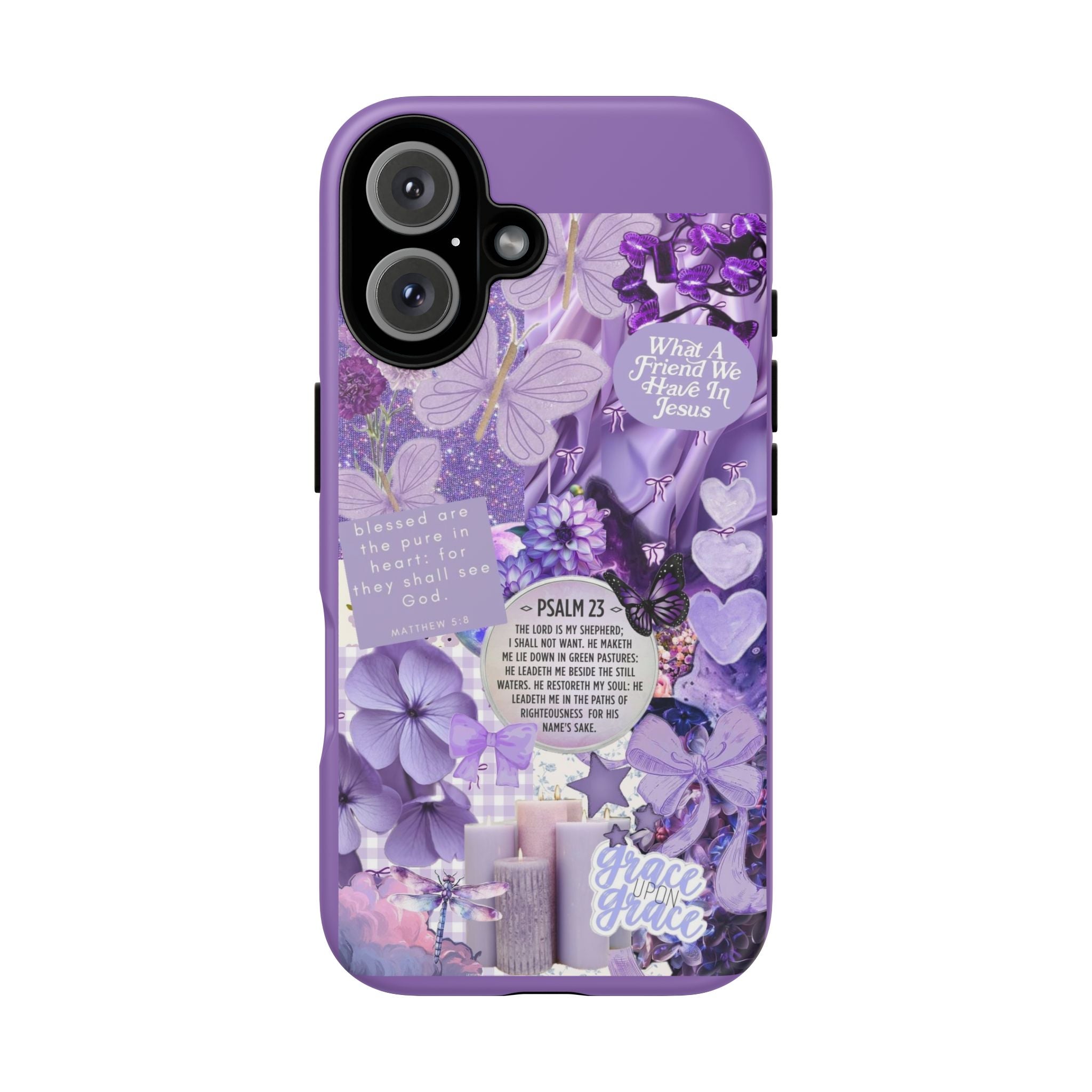 Bible Verse phone case - His Love Never Fails Psalm Phone Case — Floral Christian Scripture iPhone Cover