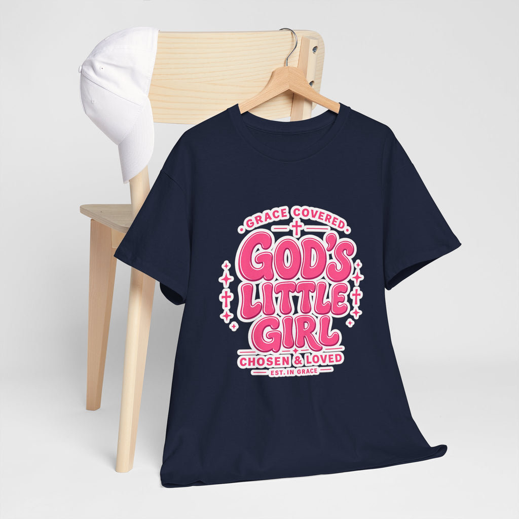 Faith T-Shirt God's Little Girl T-Shirt — Pink Faith Graphic Tee for Girls
