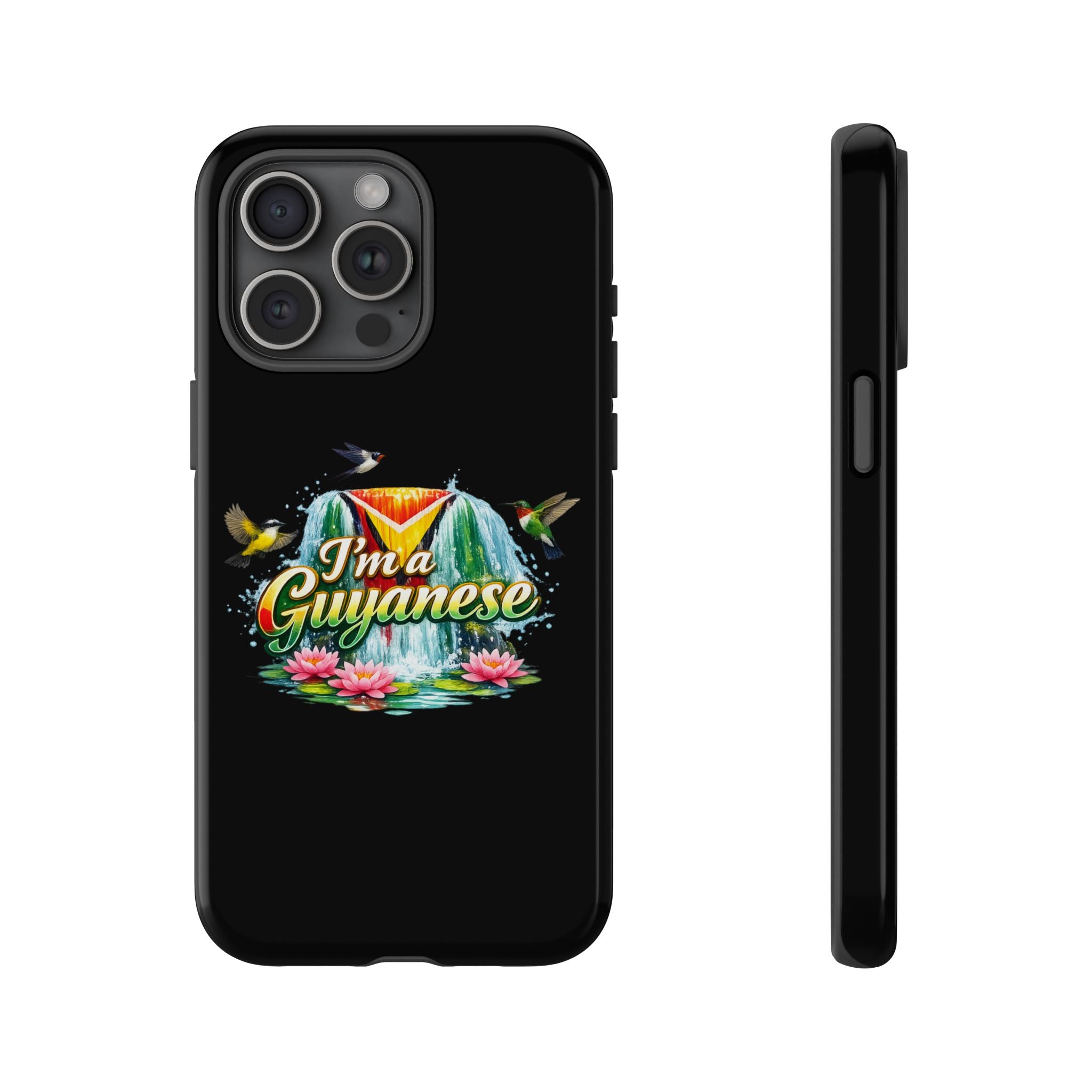 I'm a Guyanese Tough Phone Case — Tropical Waterfall Design, Guyana Pride Gift
