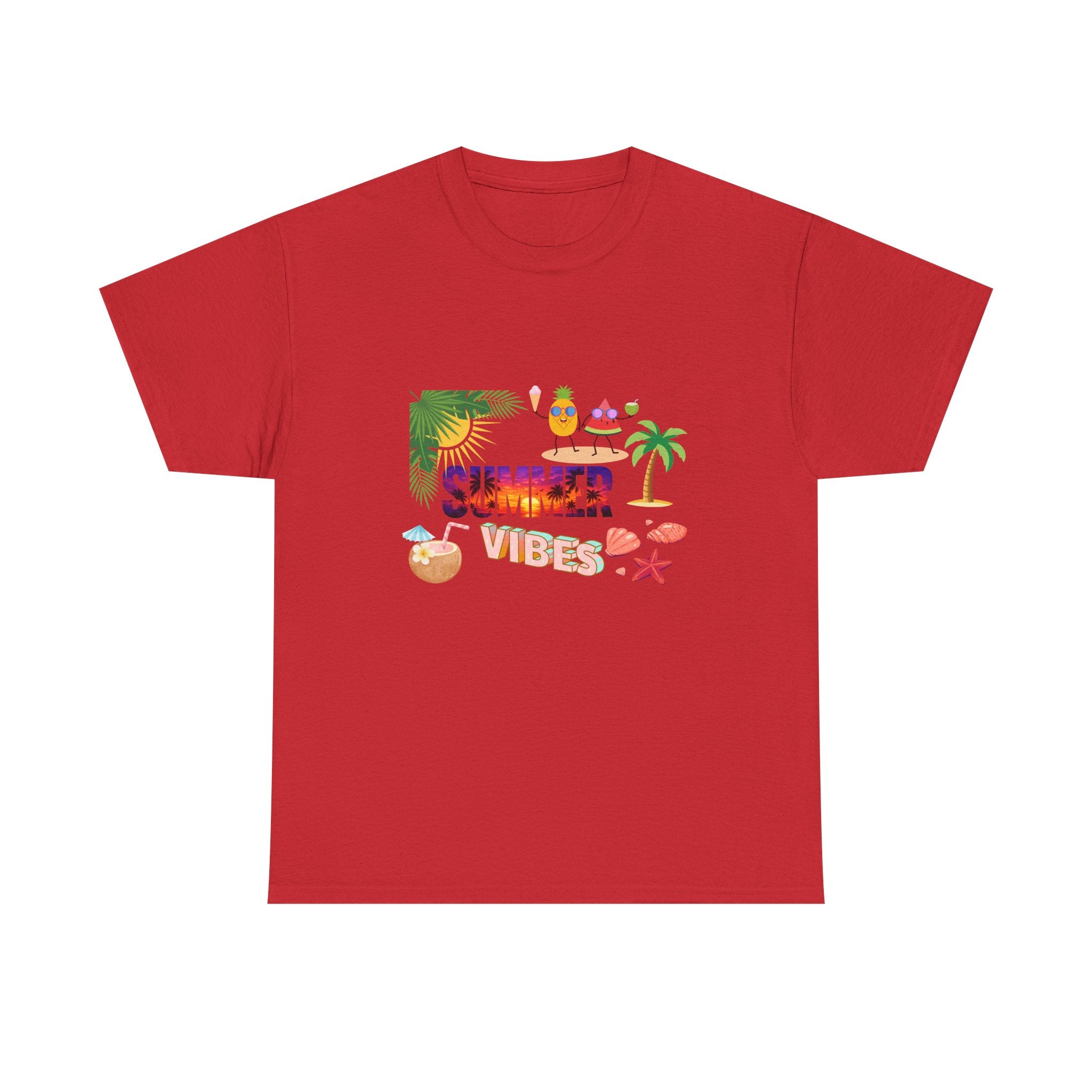 Summer Vibes T-Shirt — Tropical Beach Graphic Tee