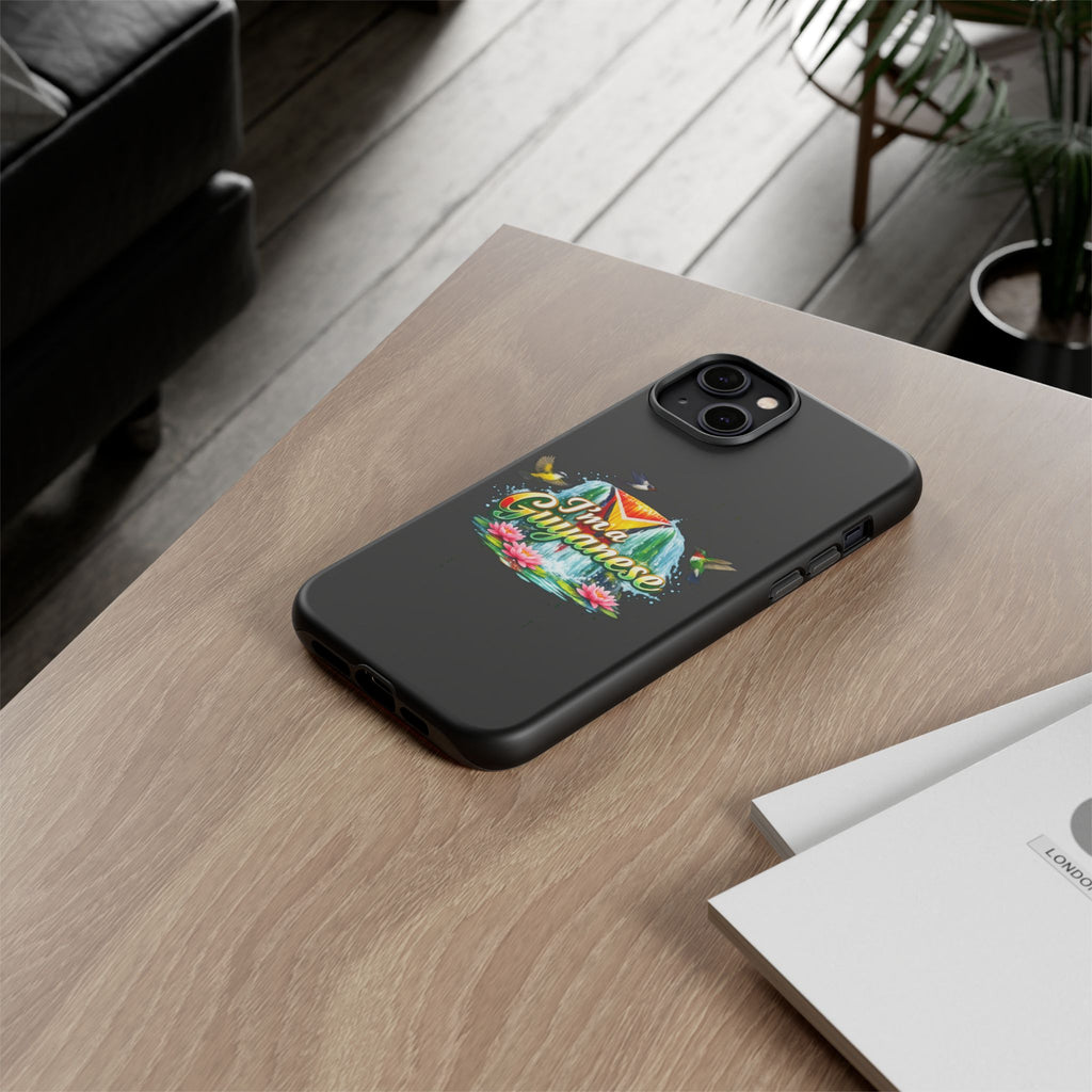 I'm a Guyanese Tough Phone Case — Tropical Waterfall Design, Guyana Pride Gift