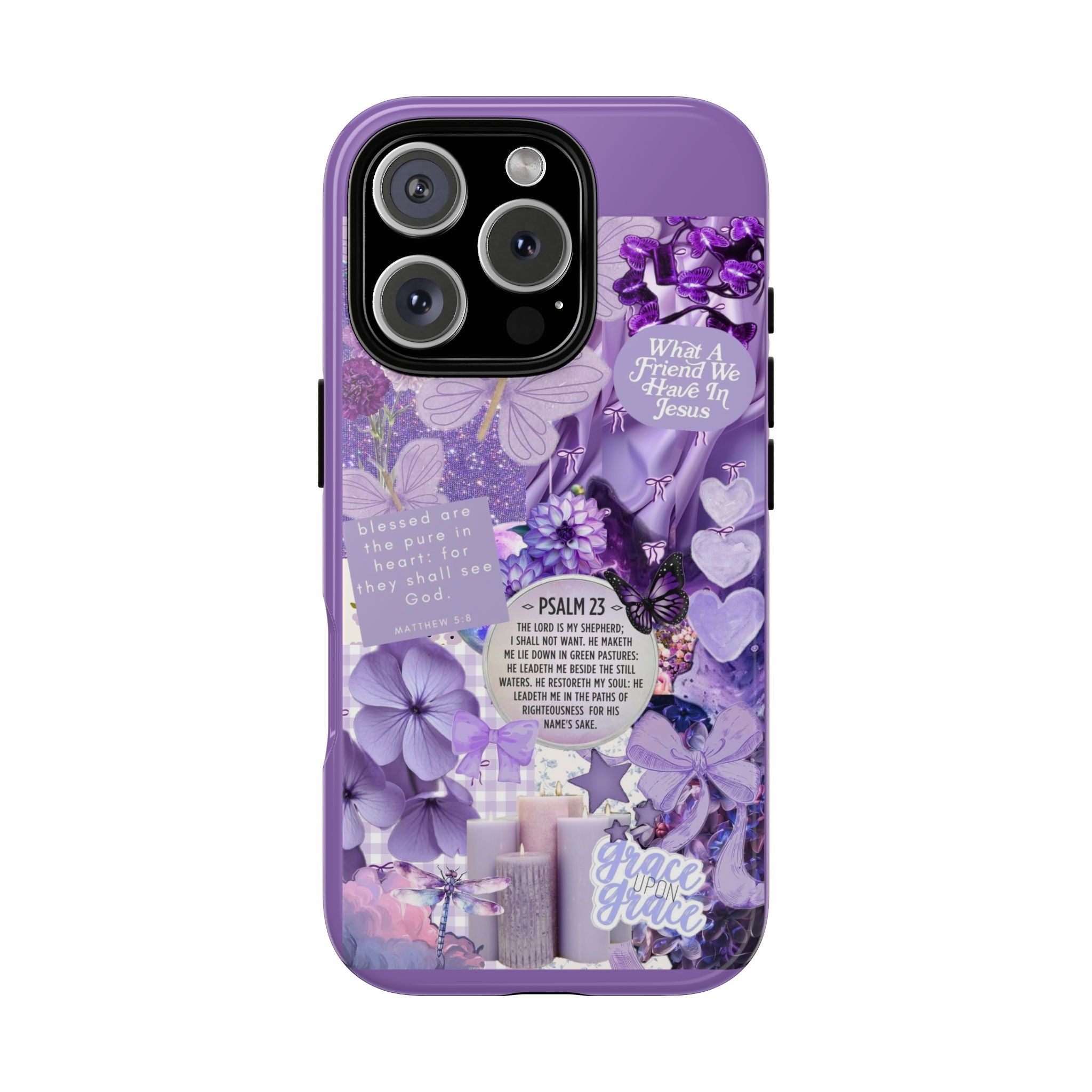 Bible Verse phone case - His Love Never Fails Psalm Phone Case — Floral Christian Scripture iPhone Cover