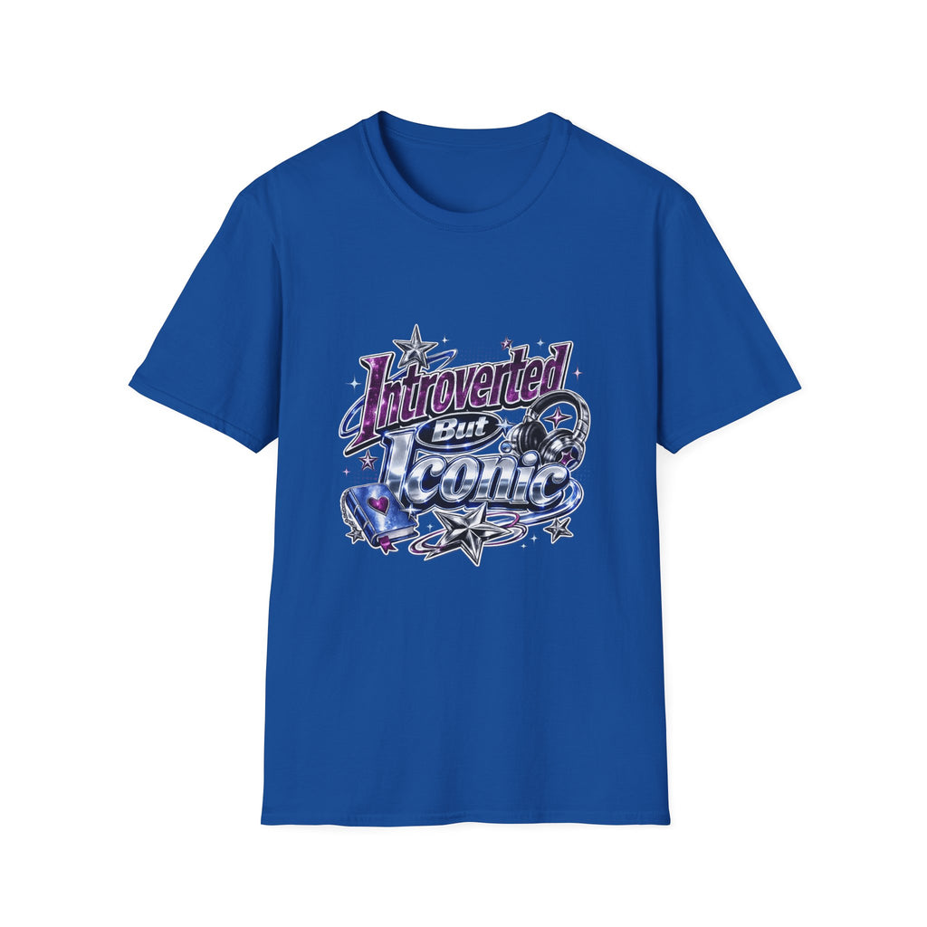 Introverted But Iconic T-Shirt – Retro Star Graphic Tee for Quiet Confidence
