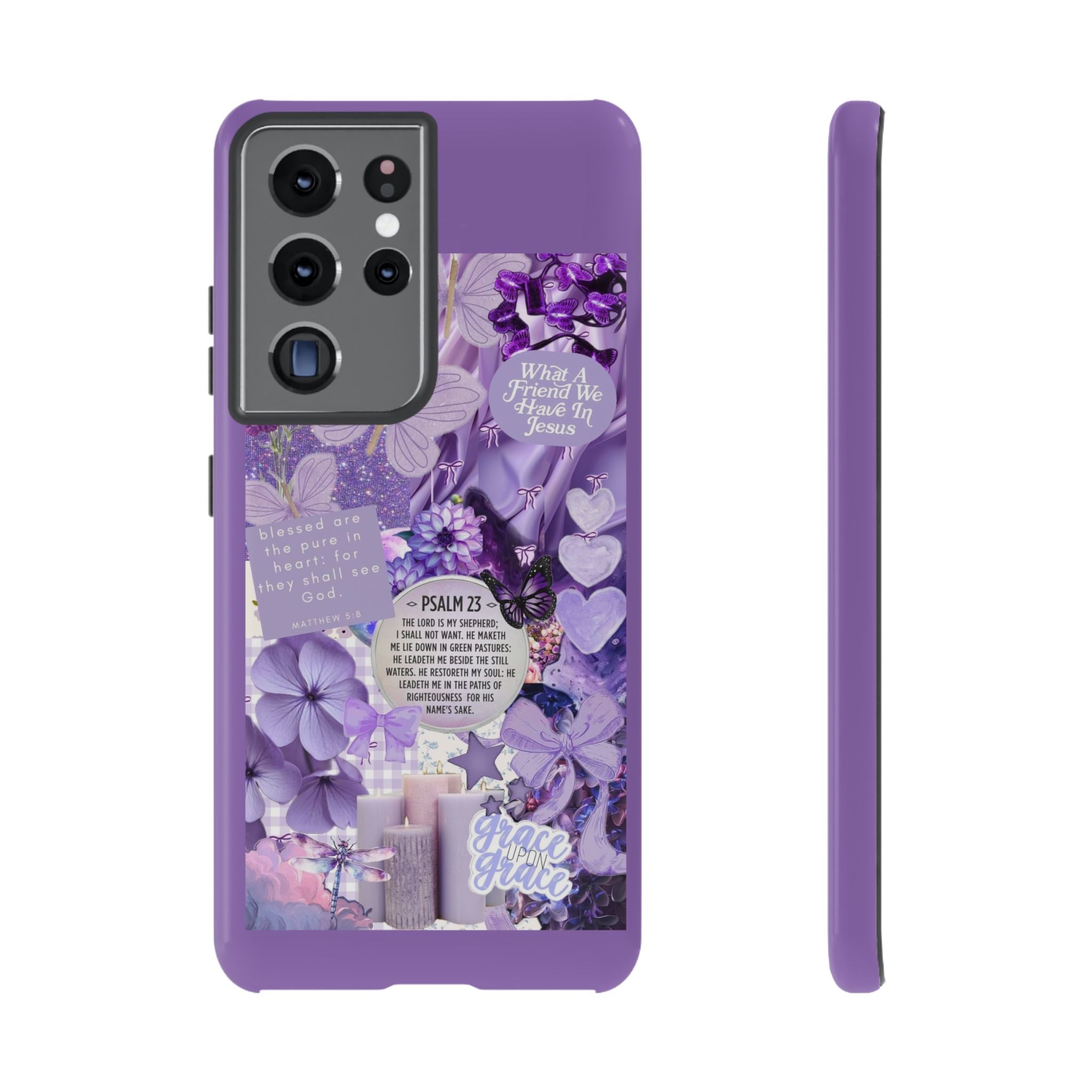 Bible Verse phone case - His Love Never Fails Psalm Phone Case — Floral Christian Scripture iPhone Cover