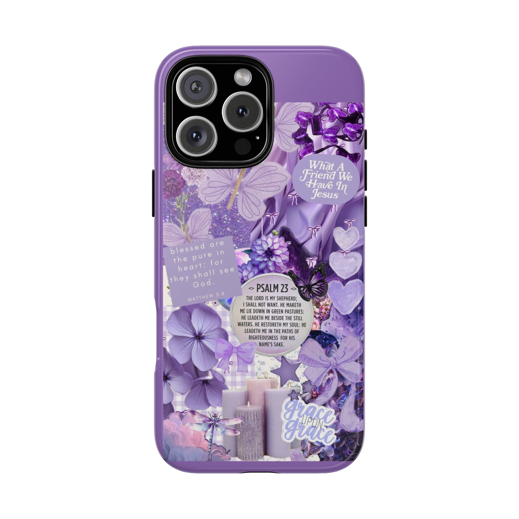Bible Verse phone case - His Love Never Fails Psalm Phone Case — Floral Christian Scripture iPhone Cover
