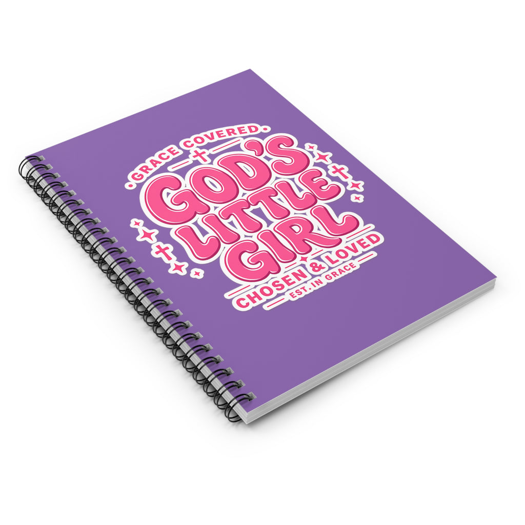 Inspiration Jornal God's Little Girl Spiral Notebook — Christian Inspirational Journal for Girls