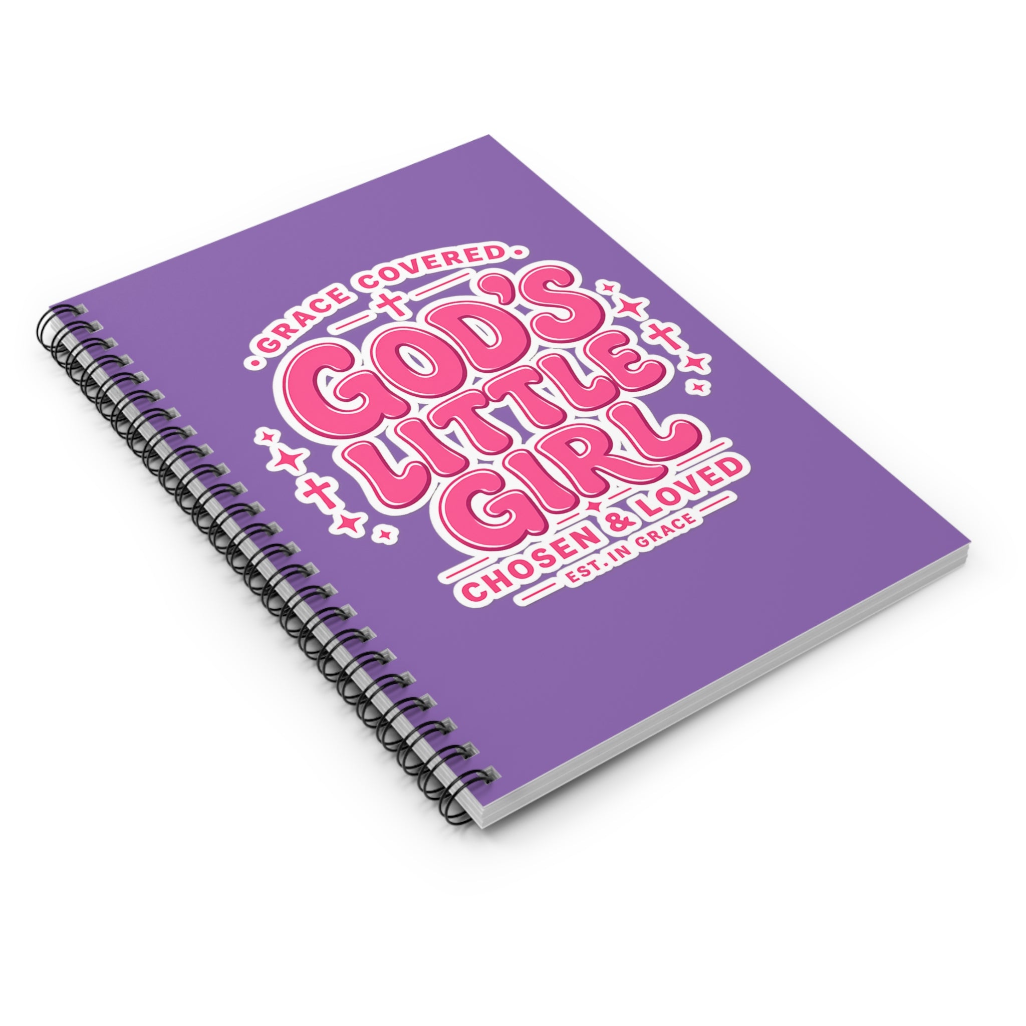 Inspiration Jornal God's Little Girl Spiral Notebook — Christian Inspirational Journal for Girls