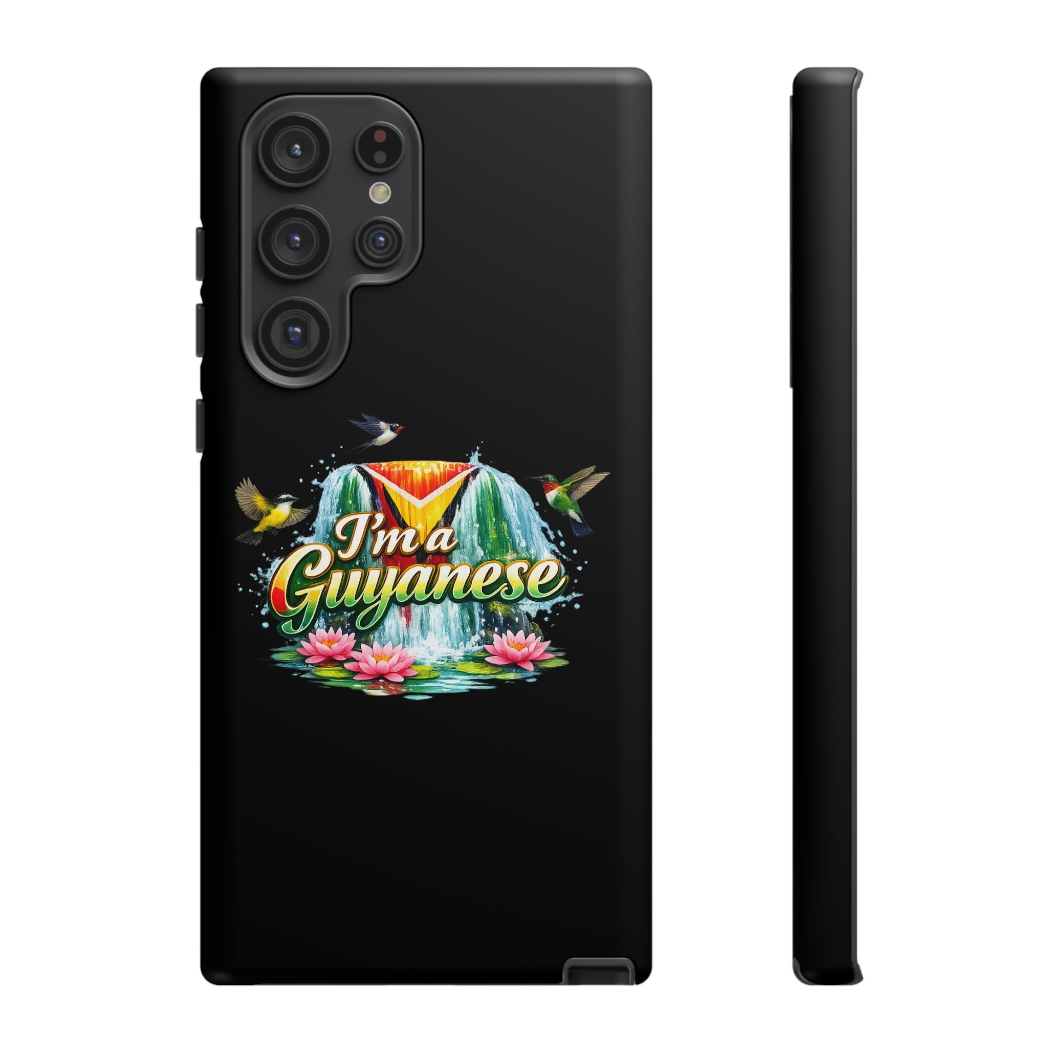 I'm a Guyanese Tough Phone Case — Tropical Waterfall Design, Guyana Pride Gift