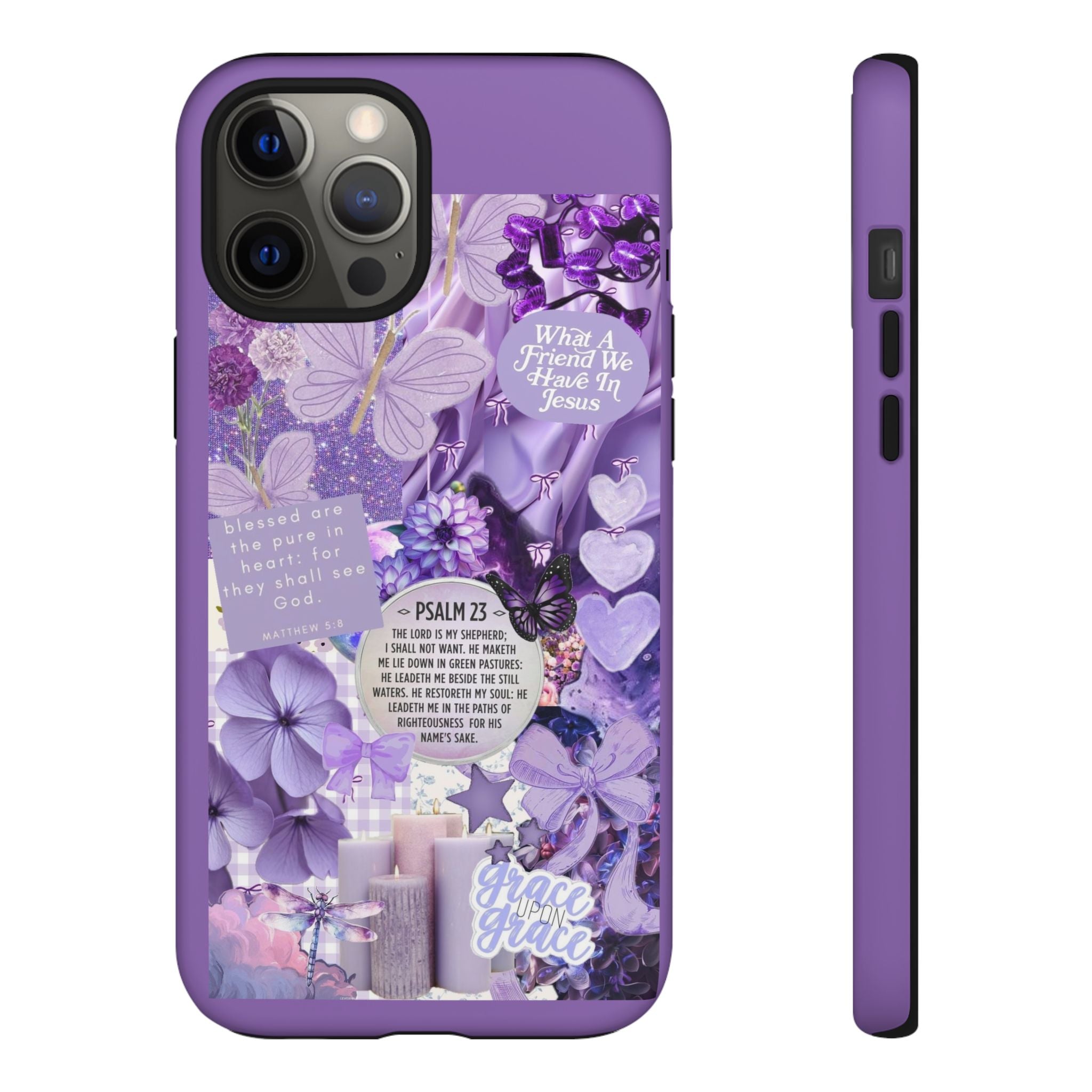 Bible Verse phone case - His Love Never Fails Psalm Phone Case — Floral Christian Scripture iPhone Cover