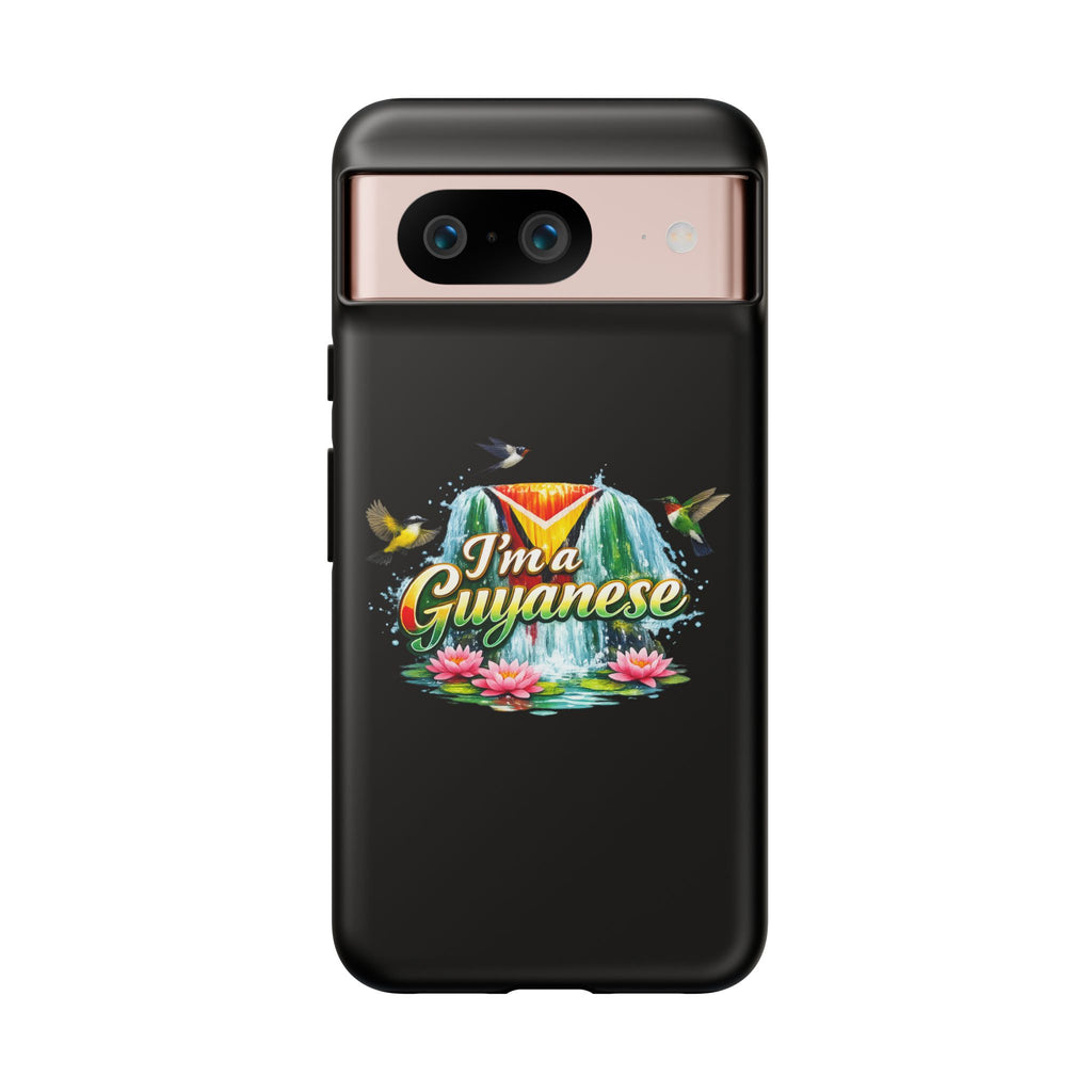 I'm a Guyanese Tough Phone Case — Tropical Waterfall Design, Guyana Pride Gift