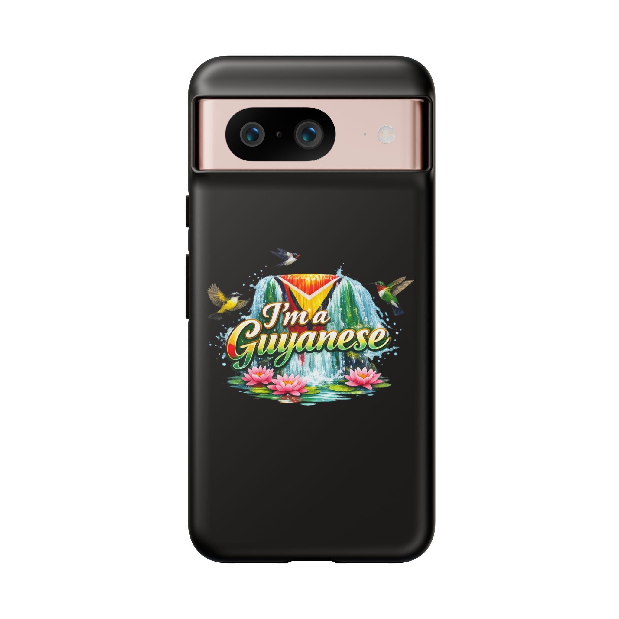 I'm a Guyanese Tough Phone Case — Tropical Waterfall Design, Guyana Pride Gift