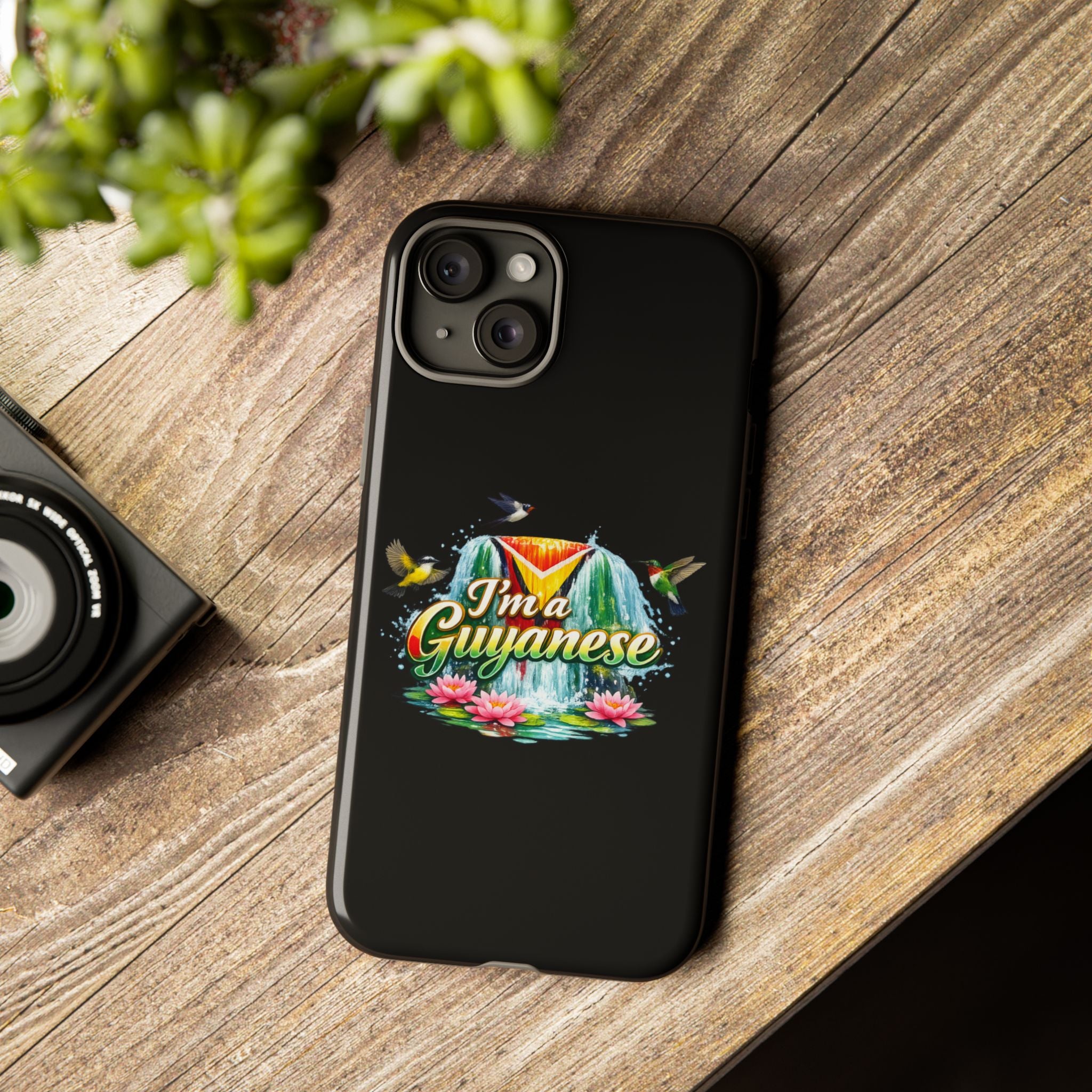 I'm a Guyanese Tough Phone Case — Tropical Waterfall Design, Guyana Pride Gift