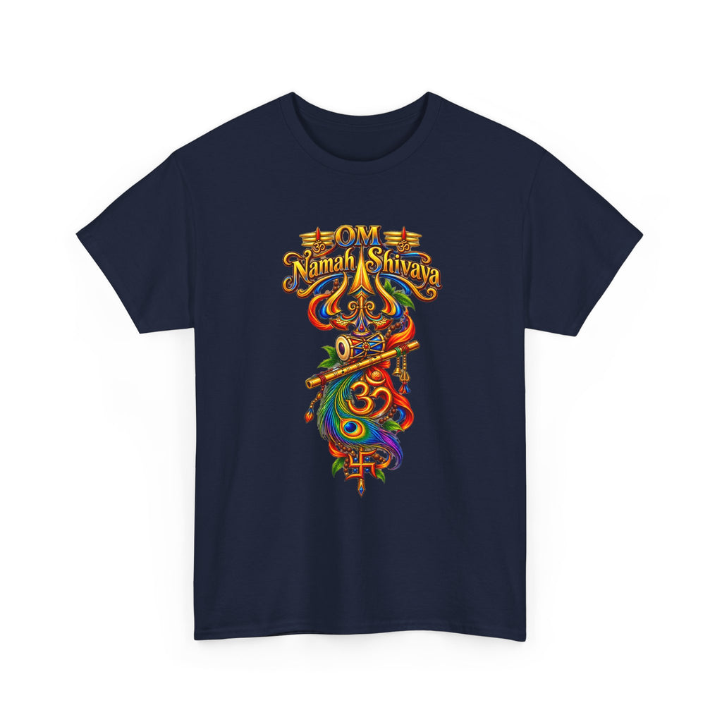 Shiva Trident Om Tee — Colorful Hindu Spiritual Yoga T-Shirt