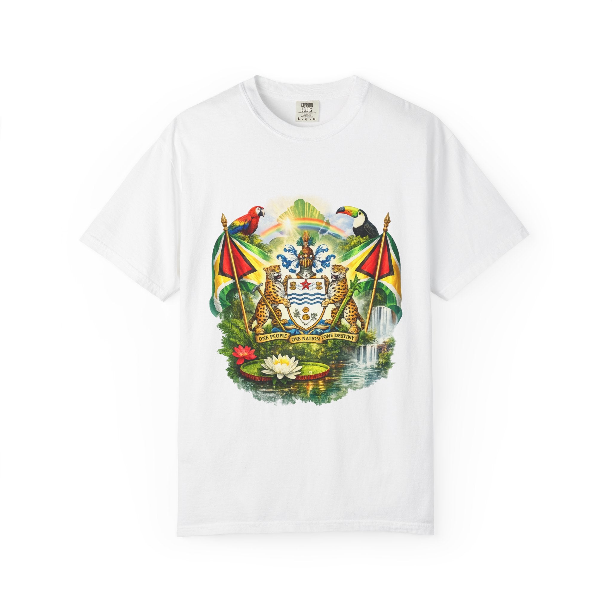 Guyana Coat of Arms T-Shirt  Men’s / Unisex T- Shirts — Guyanese National Emblem Tee