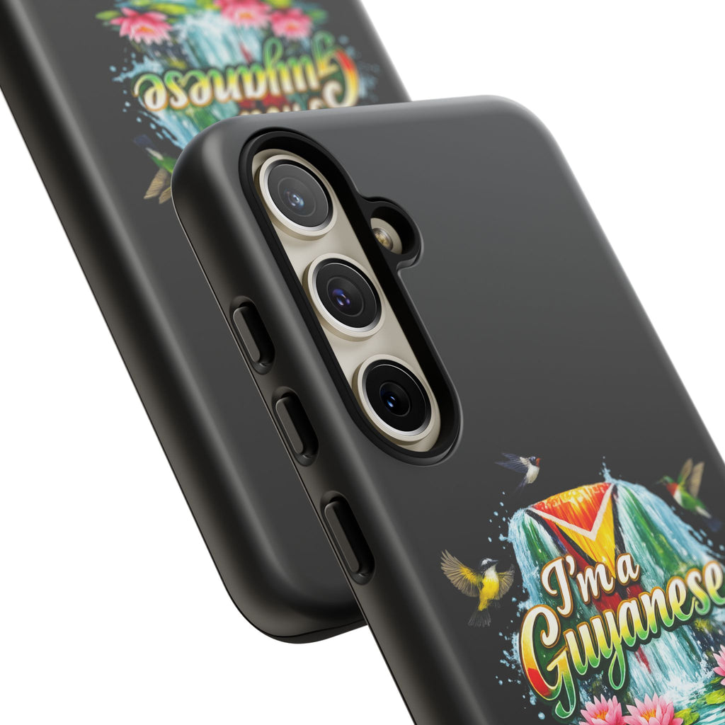 I'm a Guyanese Tough Phone Case — Tropical Waterfall Design, Guyana Pride Gift