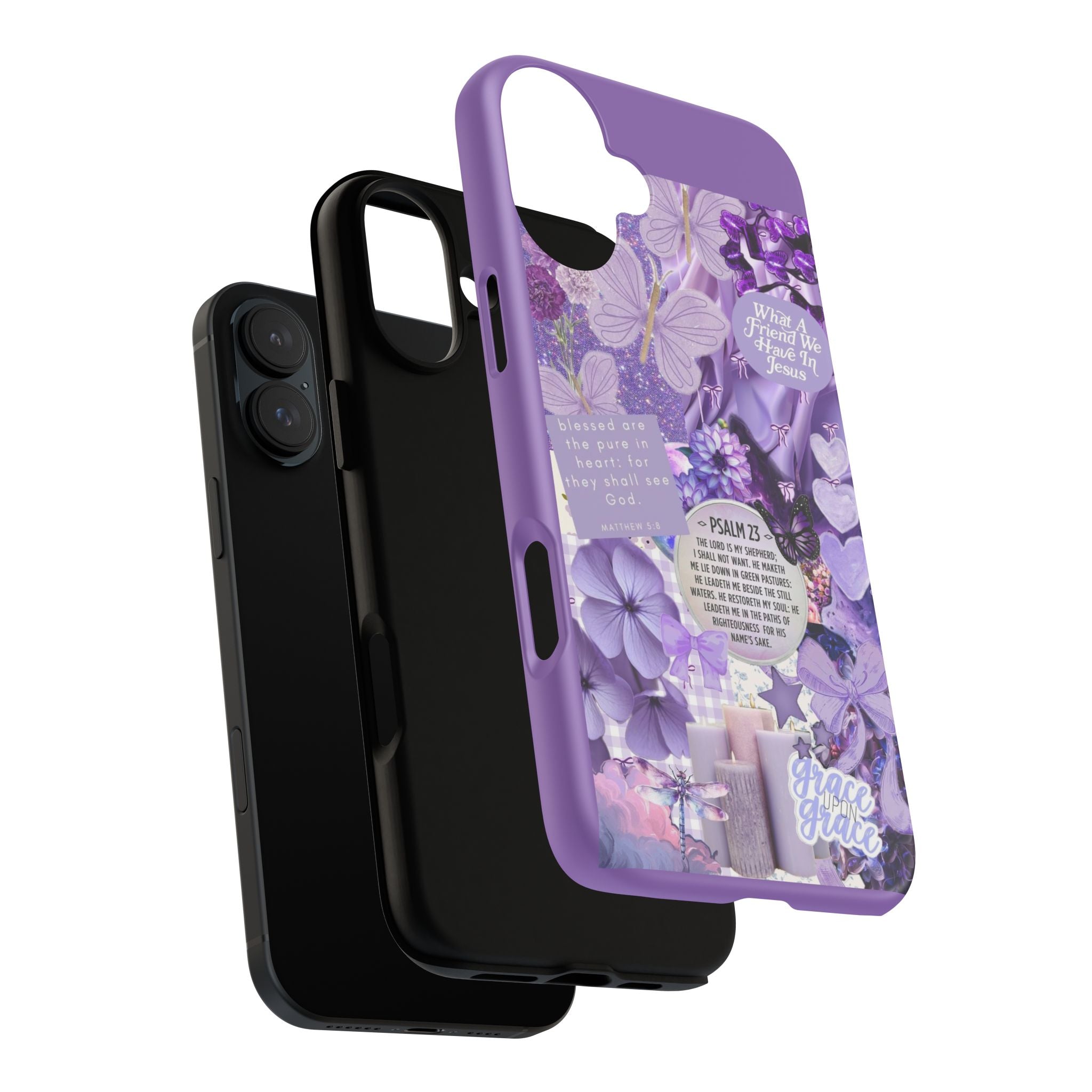 Bible Verse phone case - His Love Never Fails Psalm Phone Case — Floral Christian Scripture iPhone Cover