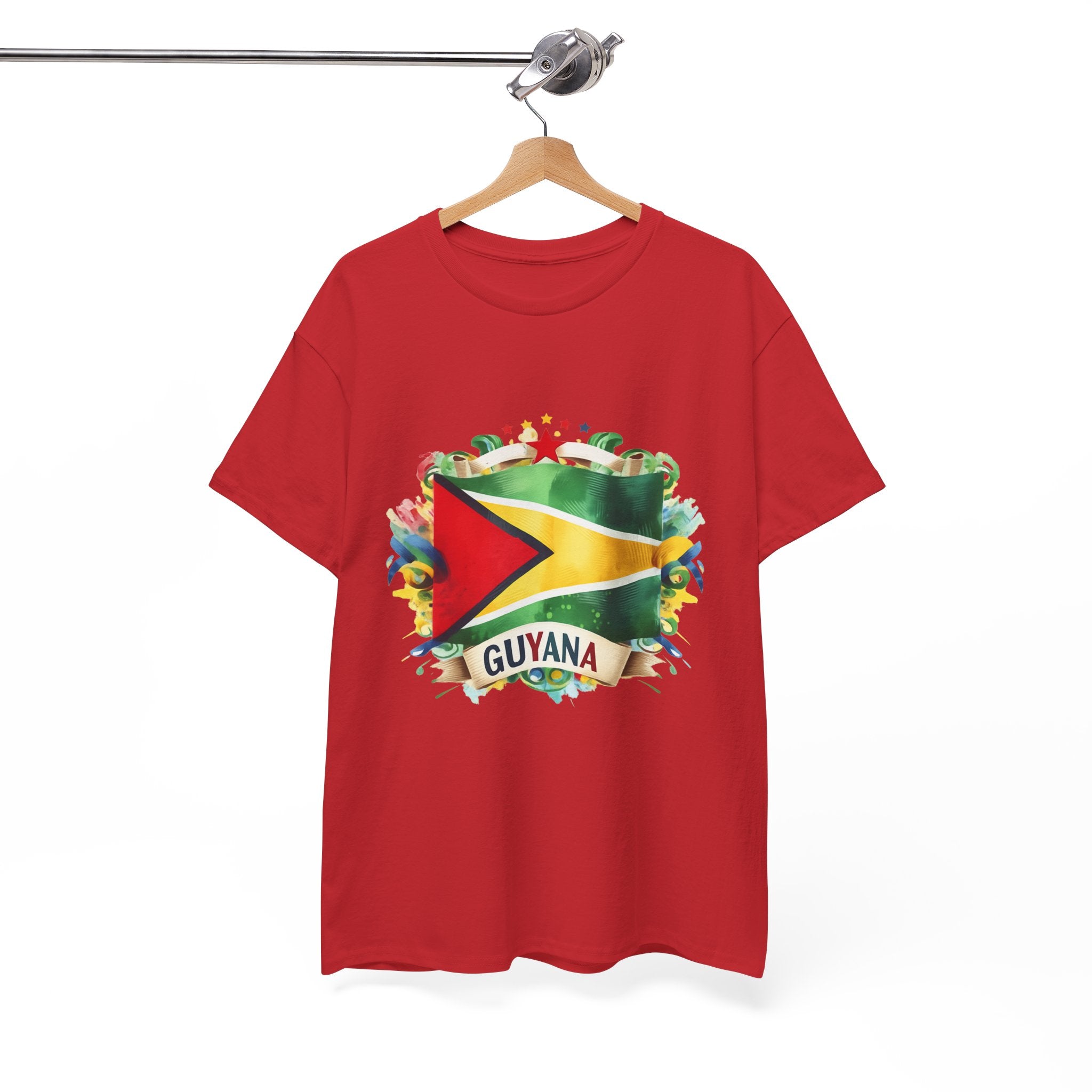 Guyana Day t-shirts  - GuyanaFlag T-Shirt - Vibrant Guyanese Pride Tee