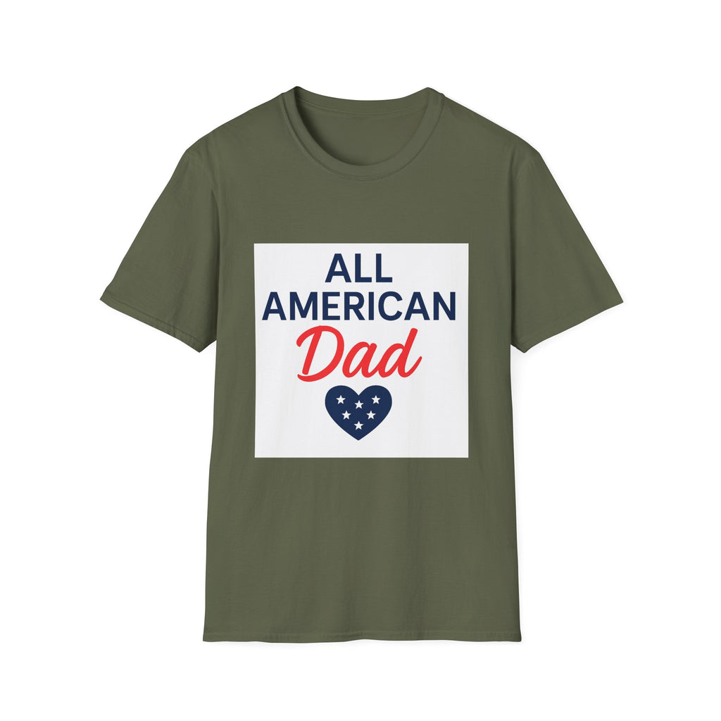 All American Dad T-Shirt — Patriotic Father's Day Tee
