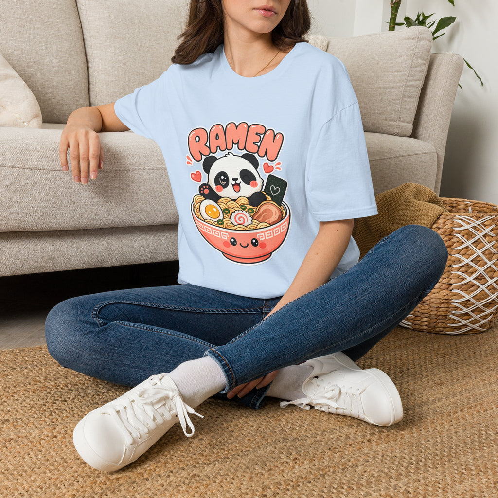 Cute Panda Ramen T-Shirt — Kawaii Ramen Bowl Graphic Tee